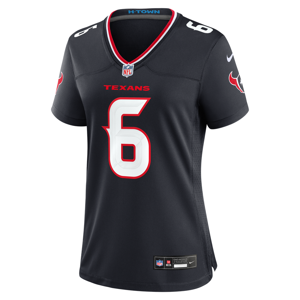 Women's Houston Texans Reed Blankenship Nike Navy Team Game Jersey
