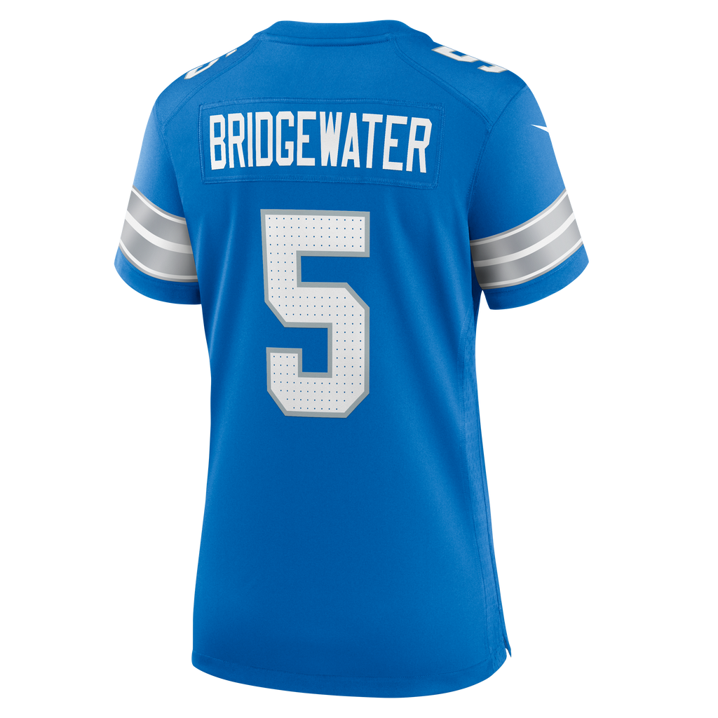 Women's Detroit Lions Teddy Bridgewater Nike Blue Team Game Jersey