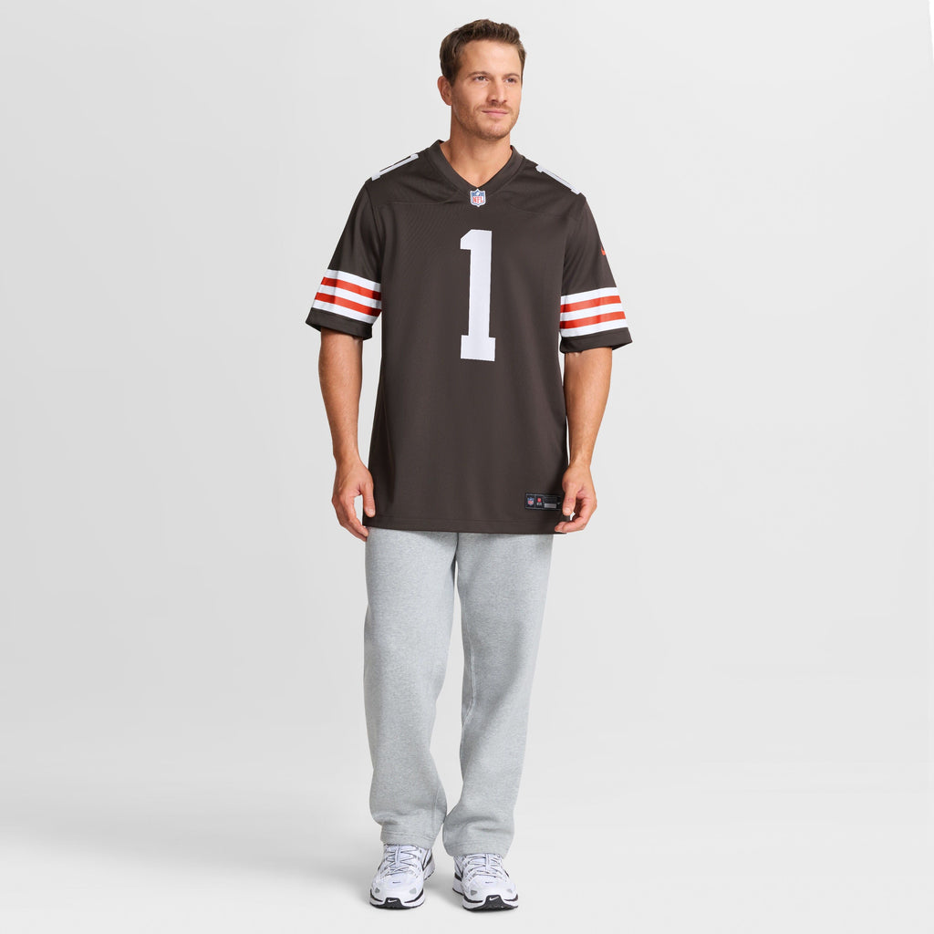 Men's Cleveland Browns Kc Concepcion Nike Brown 2026 Nfl Draft First Round Pick No 24 Team Game Jersey