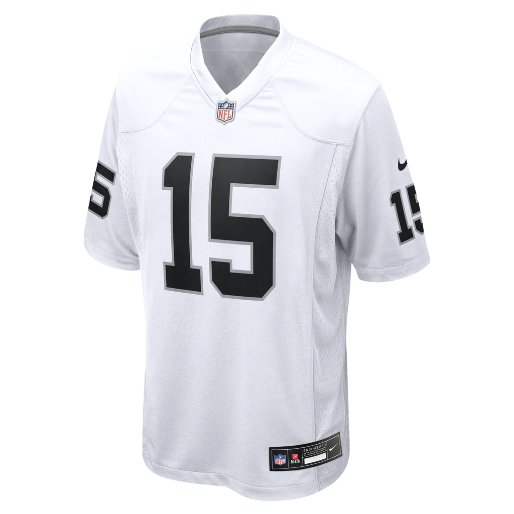 Men's Las Vegas Raiders Fernando Mendoza Nike White Game Player Jersey