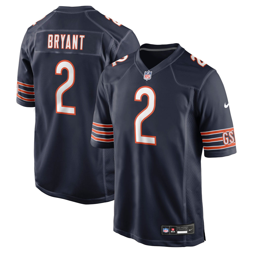 Men's Chicago Bears Coby Bryant Nike Navy Team Game Jersey