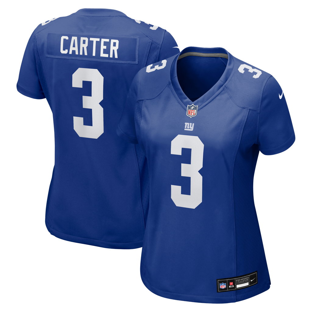 Women's New York Giants Abdul Carter Nike Royal Team Game Jersey