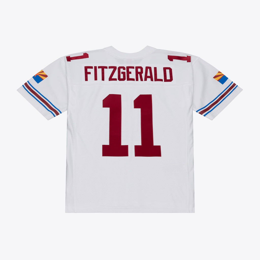 Men's Arizona Cardinals Larry Fitzgerald Mitchell And Ness White 2004 Legacy Replica Player Jersey