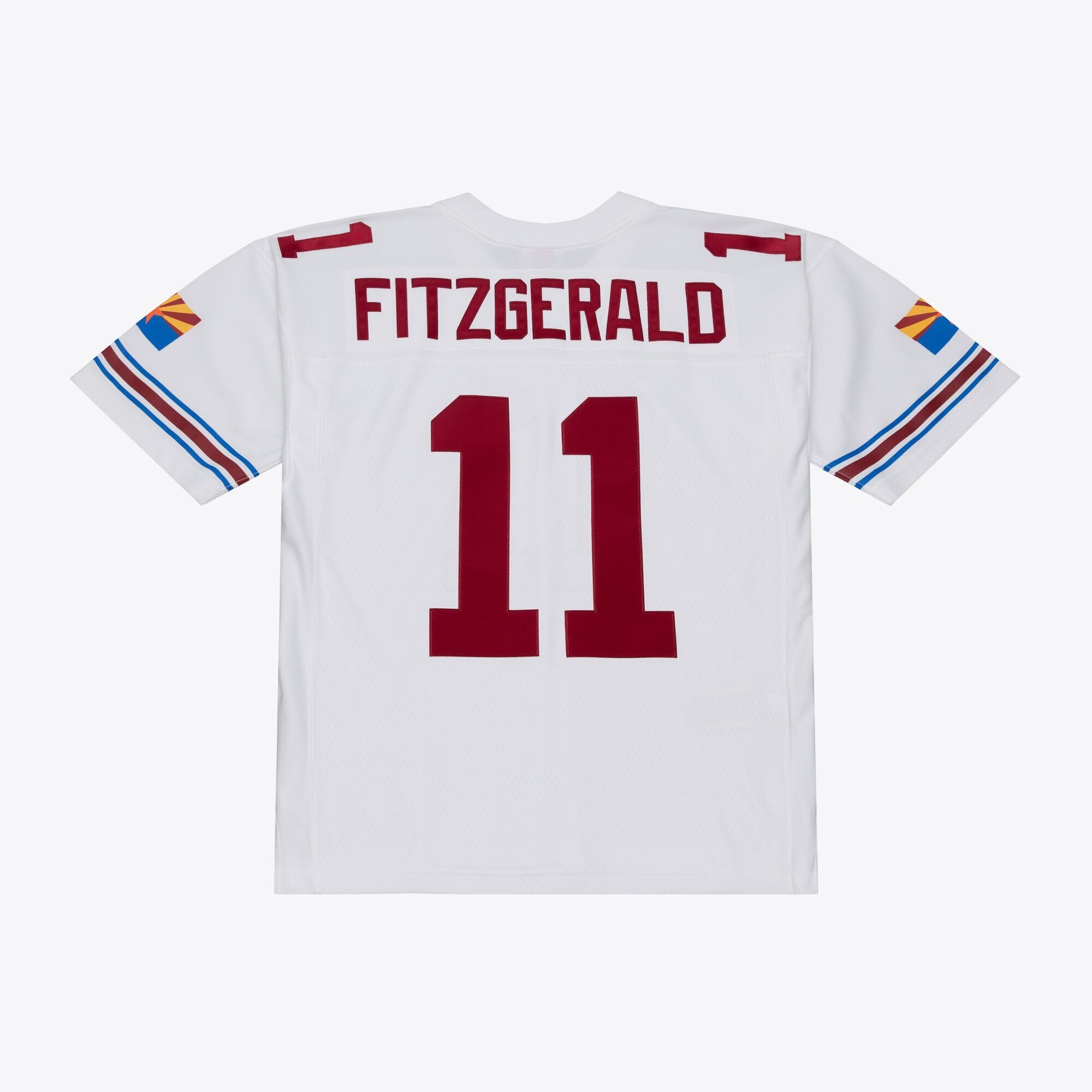 Men's Arizona Cardinals Larry Fitzgerald Mitchell And Ness White 2004 Legacy Replica Player Jersey