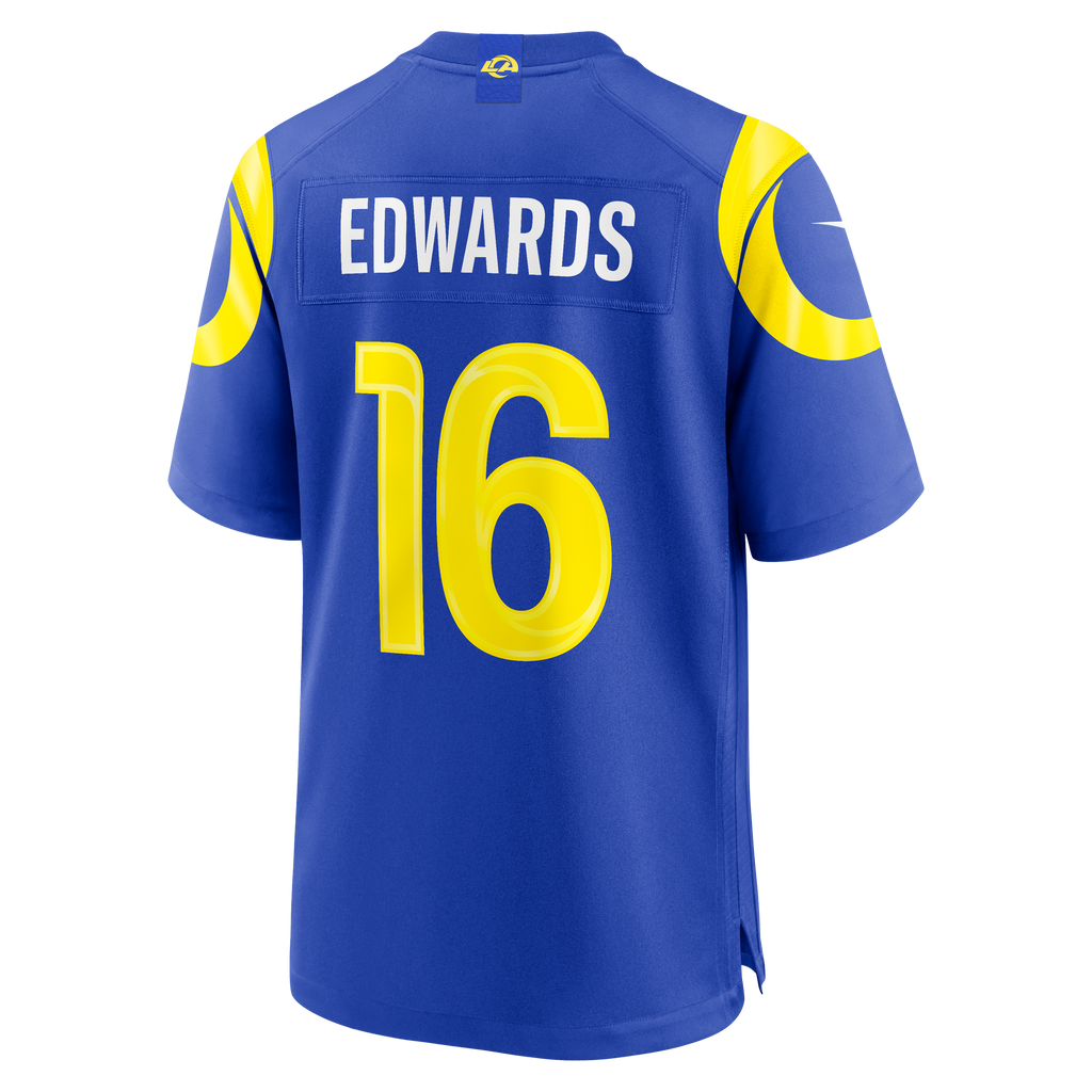 Men's Los Angeles Rams Tru Edwards Nike Royal Team Game Jersey