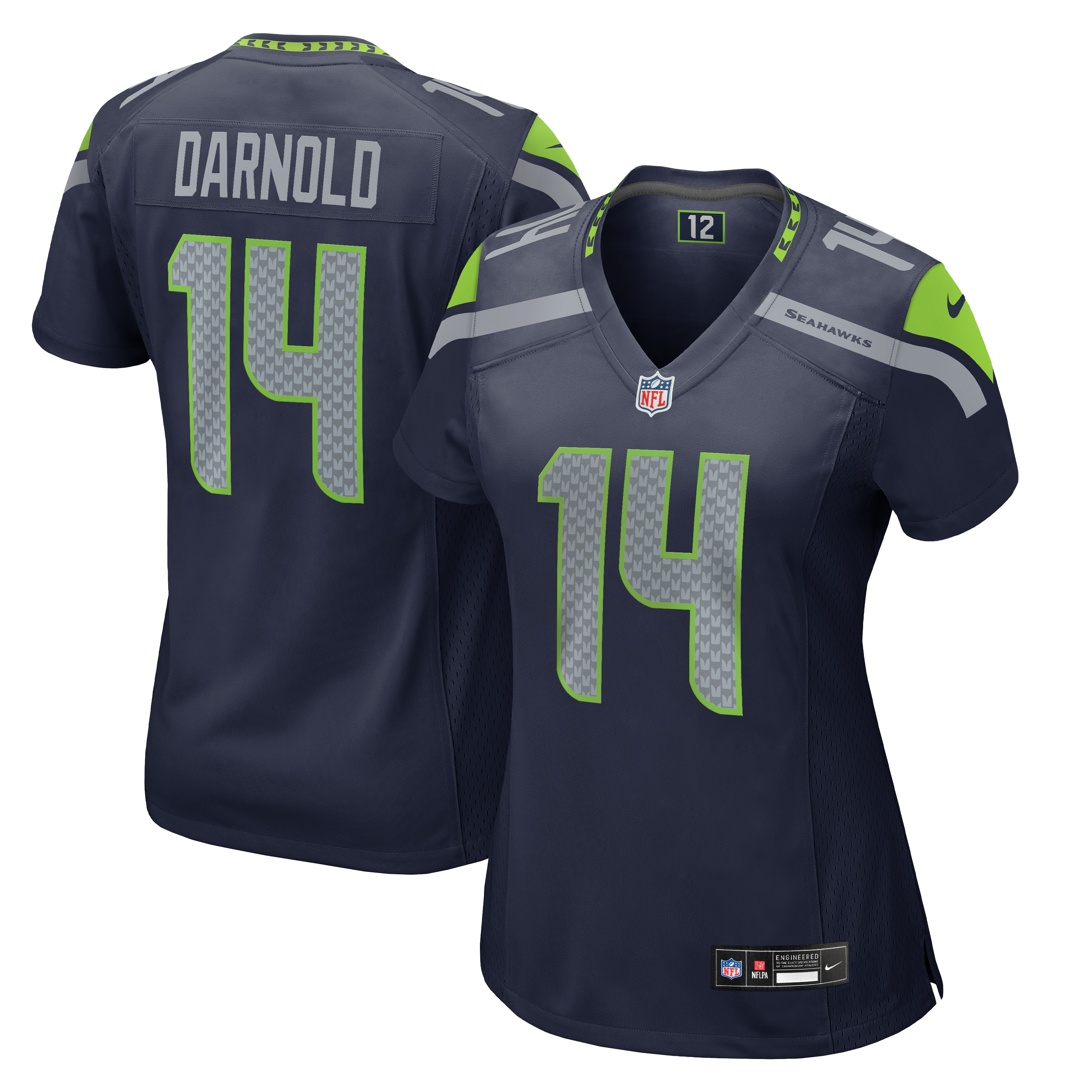 Women's Seattle Seahawks Sam Darnold Nike College Navy Team Game Jersey