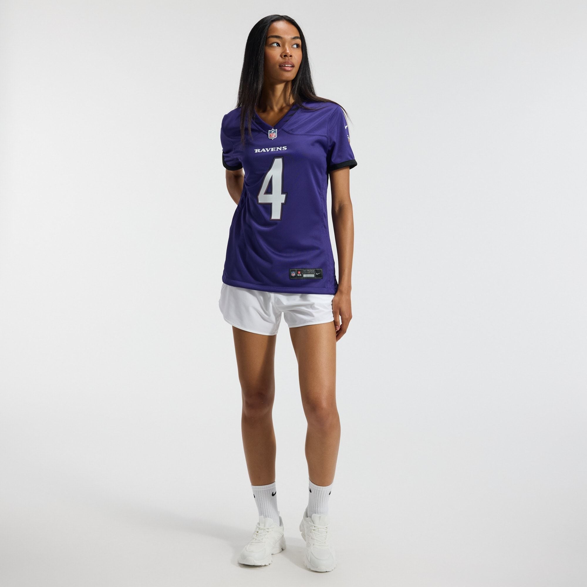 Women's Baltimore Ravens Zay Flowers Nike Purple Team Game Jersey