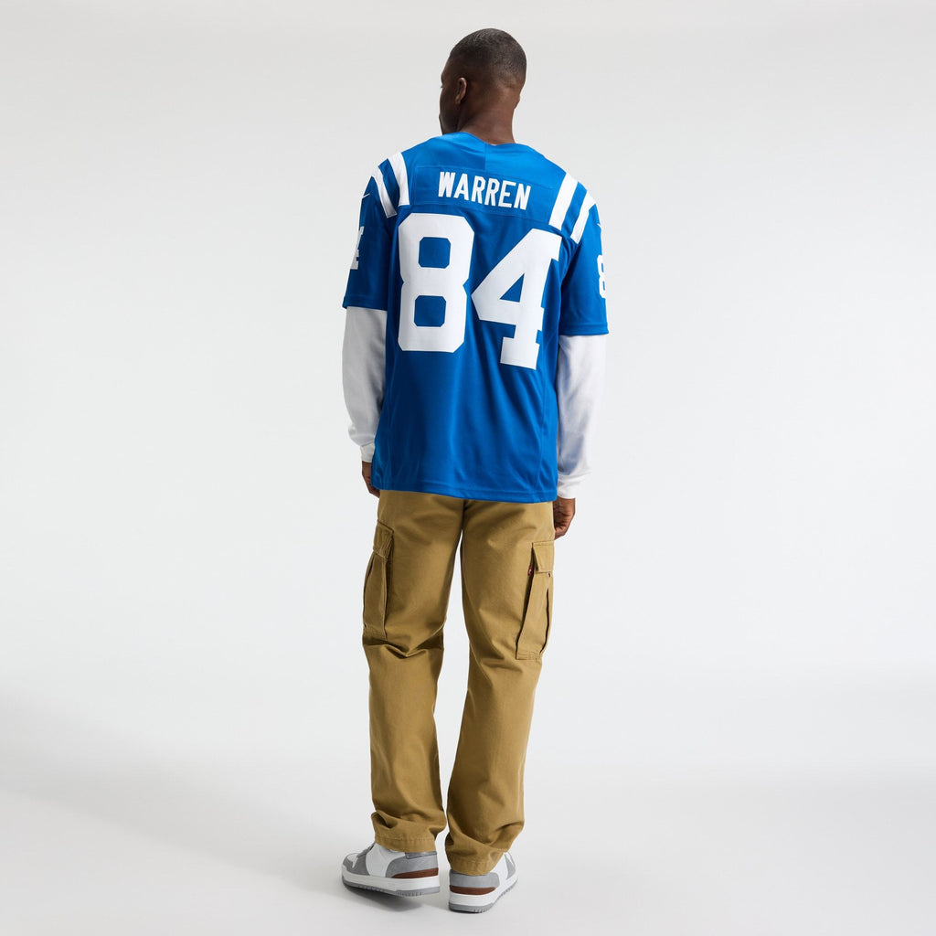 Men's Indianapolis Colts Tyler Warren Nike Royal Team Vapor Fuse Stitched Limited Jersey