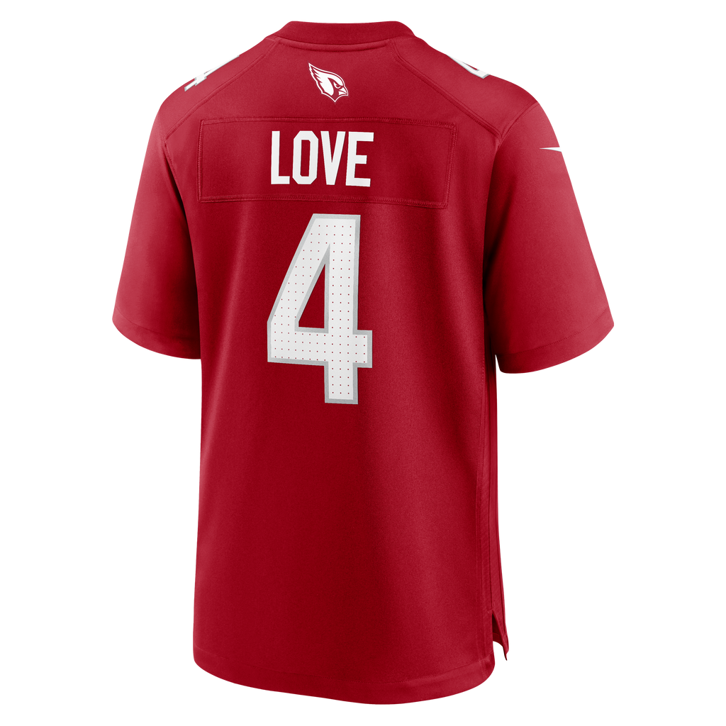 Men's Arizona Cardinals Jeremiyah Love Nike Cardinal 2026 Nfl Draft First Round Pick No 3 Team Game Jersey