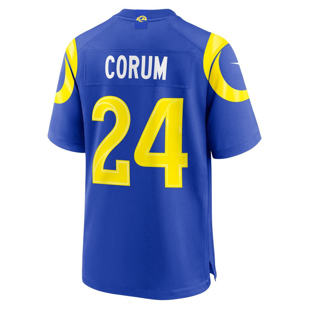 Men's Los Angeles Rams Blake Corum Nike Royal Game Jersey