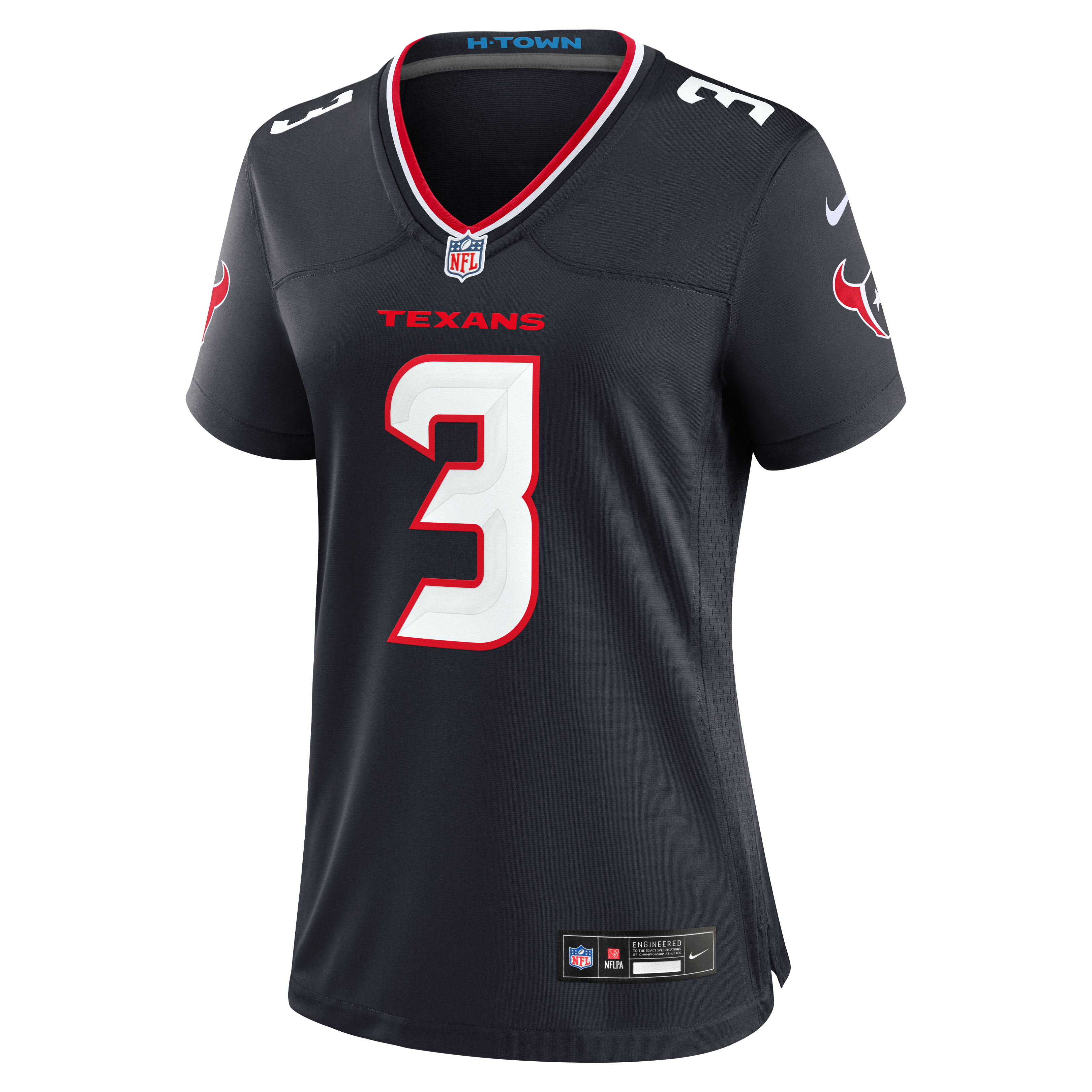 Women's Houston Texans Kamari Lassiter Nike Navy Team Game Jersey