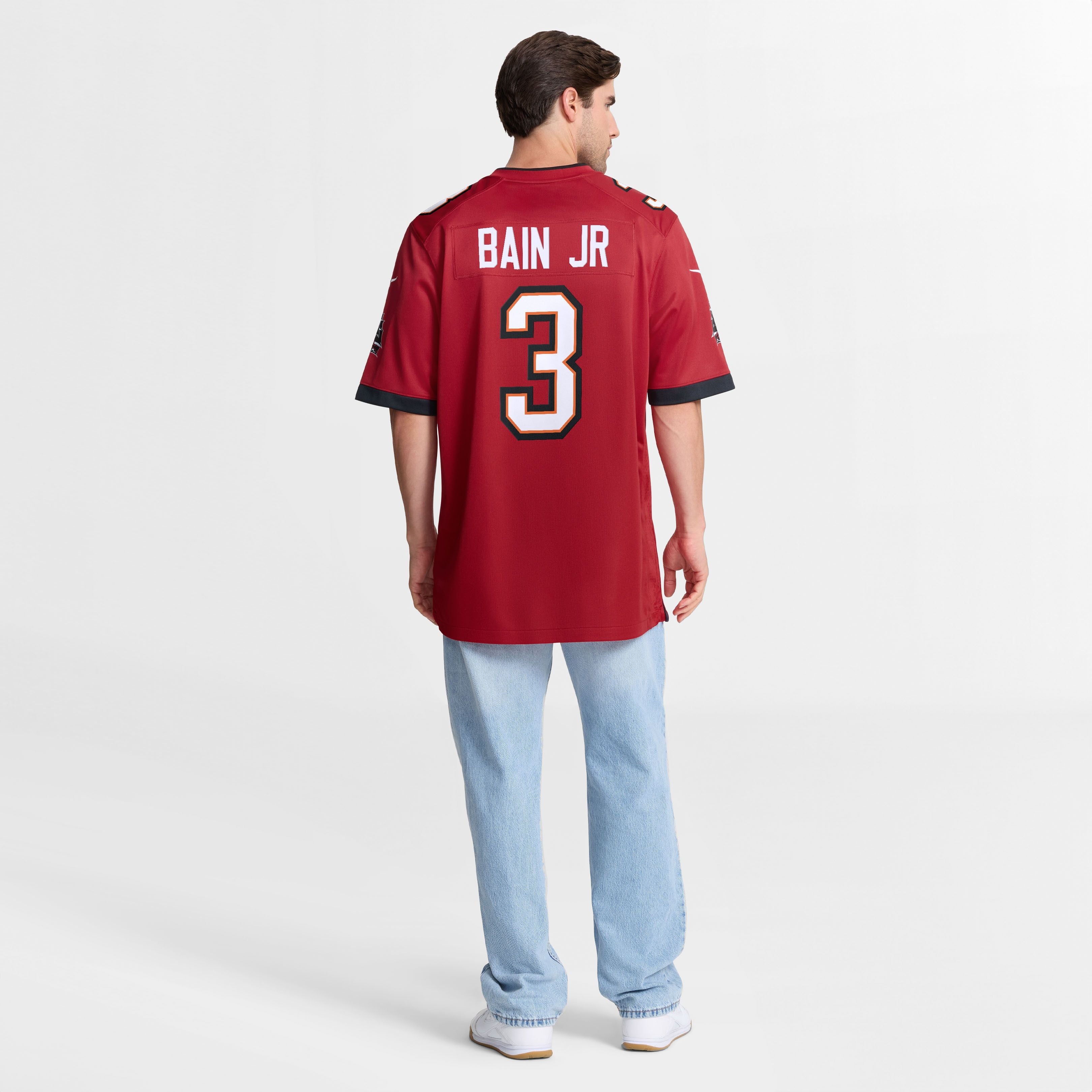 Men's Tampa Bay Buccaneers Rueben Bain Jr Nike Red 2026 Nfl Draft First Round Pick No 15 Team Game Jersey