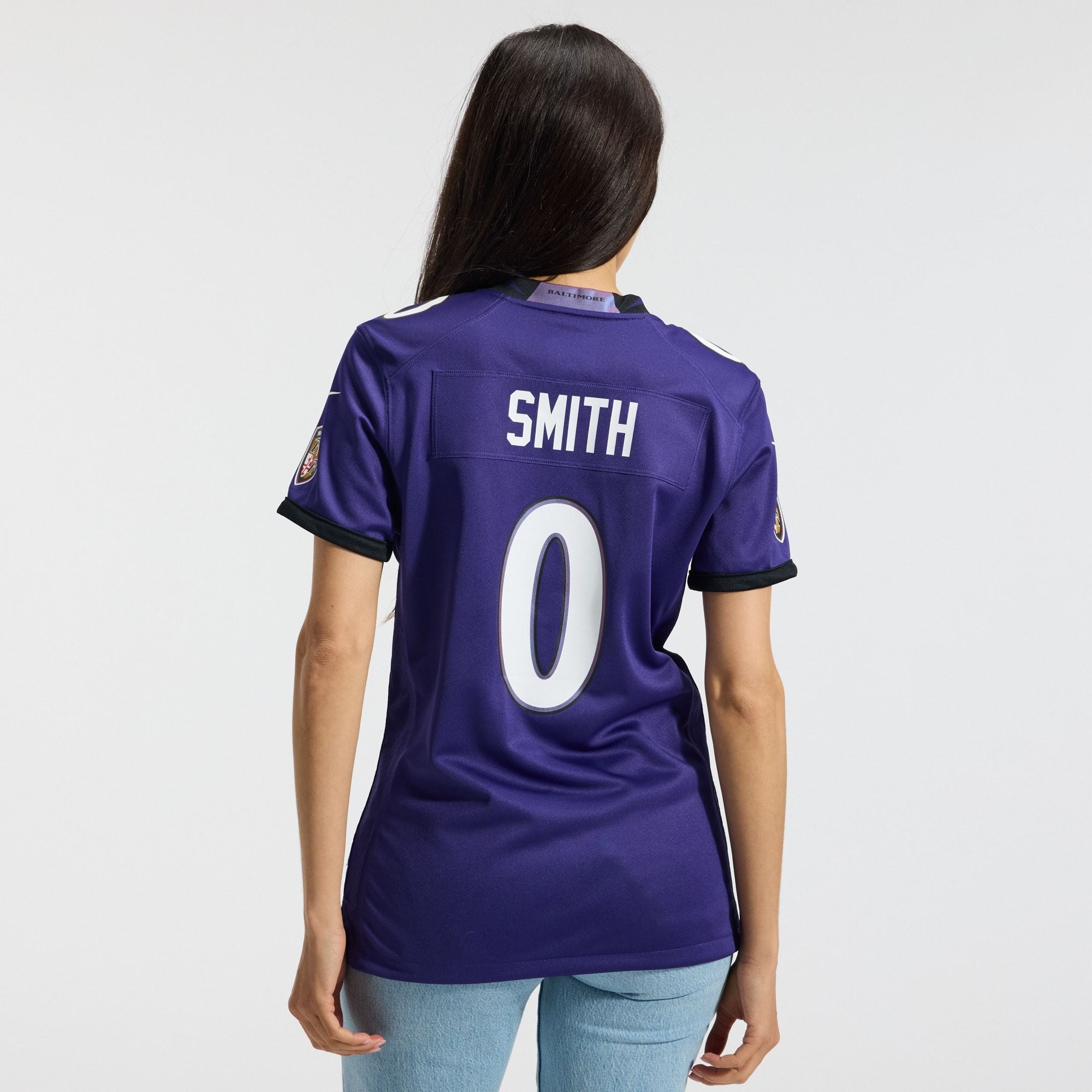 Women's Baltimore Ravens Roquan Smith Nike Purple Team Game Jersey