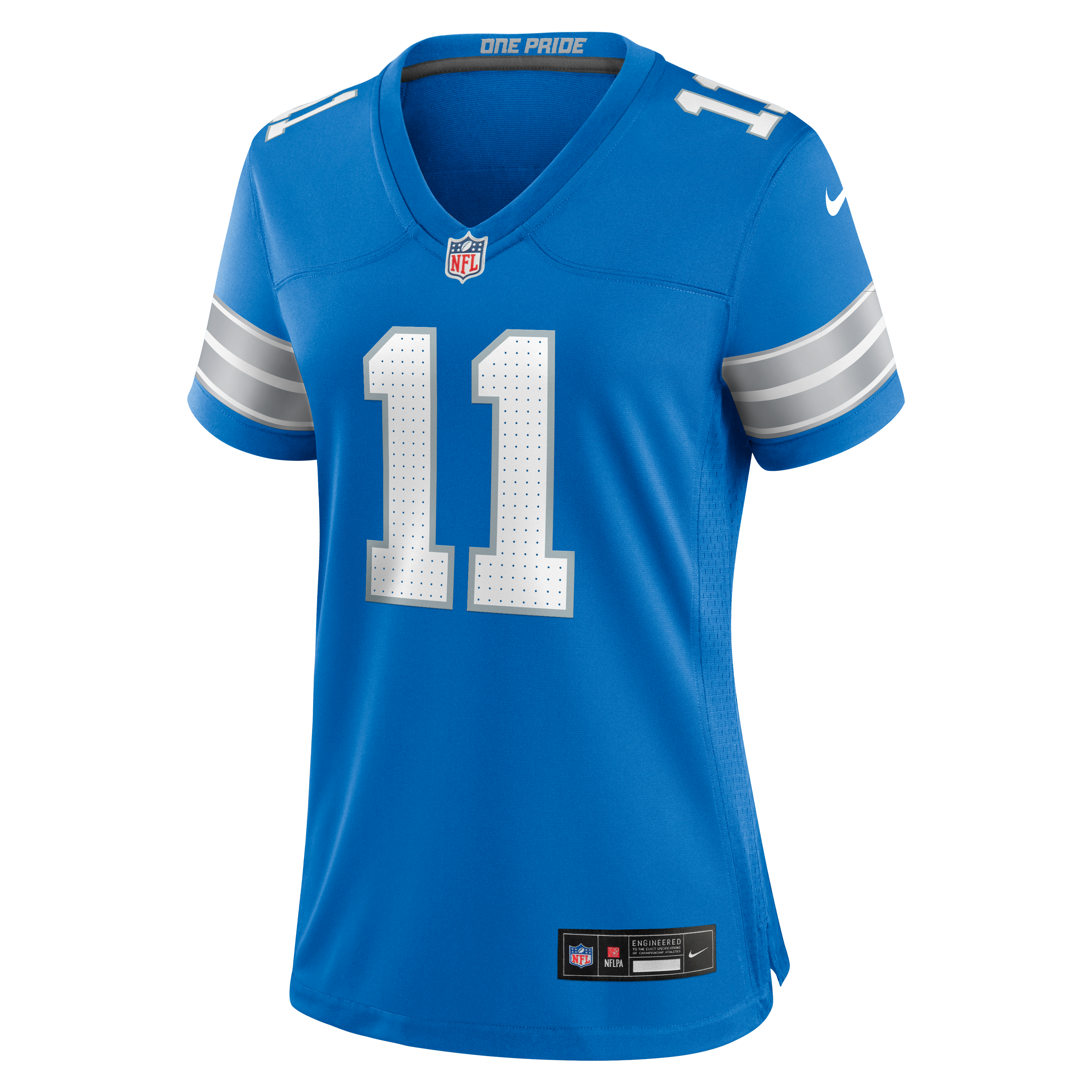 Women's Detroit Lions Damone Clark Nike Blue Team Game Jersey