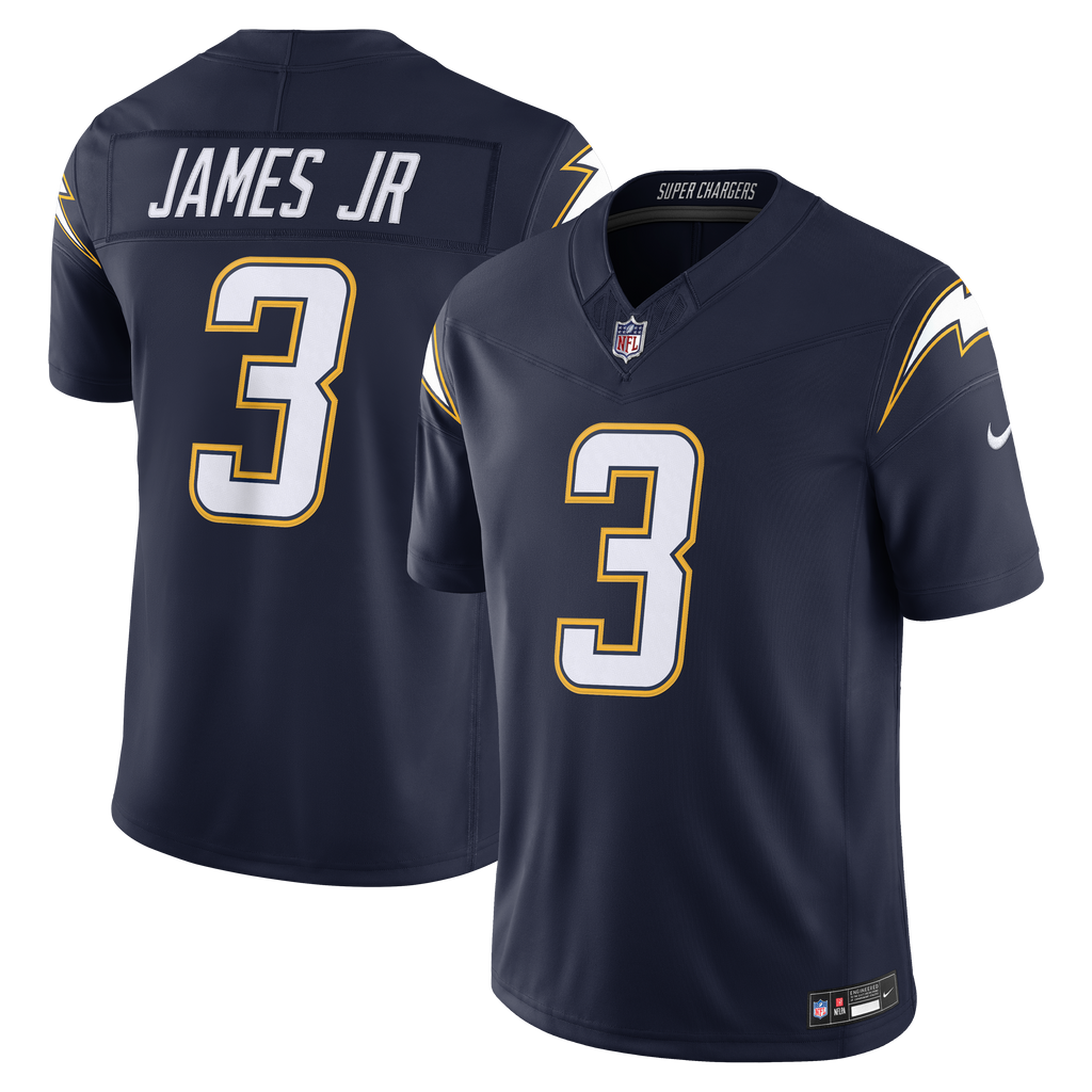 Men's Los Angeles Chargers Derwin James Jr Nike Navy Alternate Super Chargers Vapor Fuse Stitched Limited Jersey