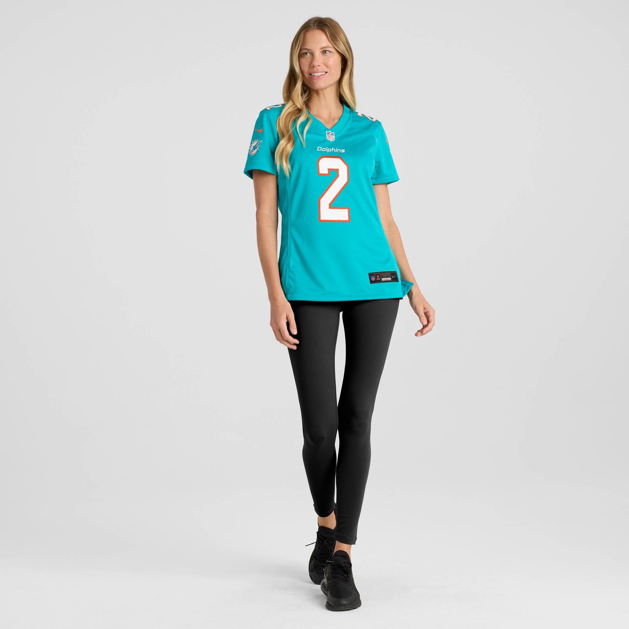 Women's Miami Dolphins Malik Willis Nike Aqua Game Jersey