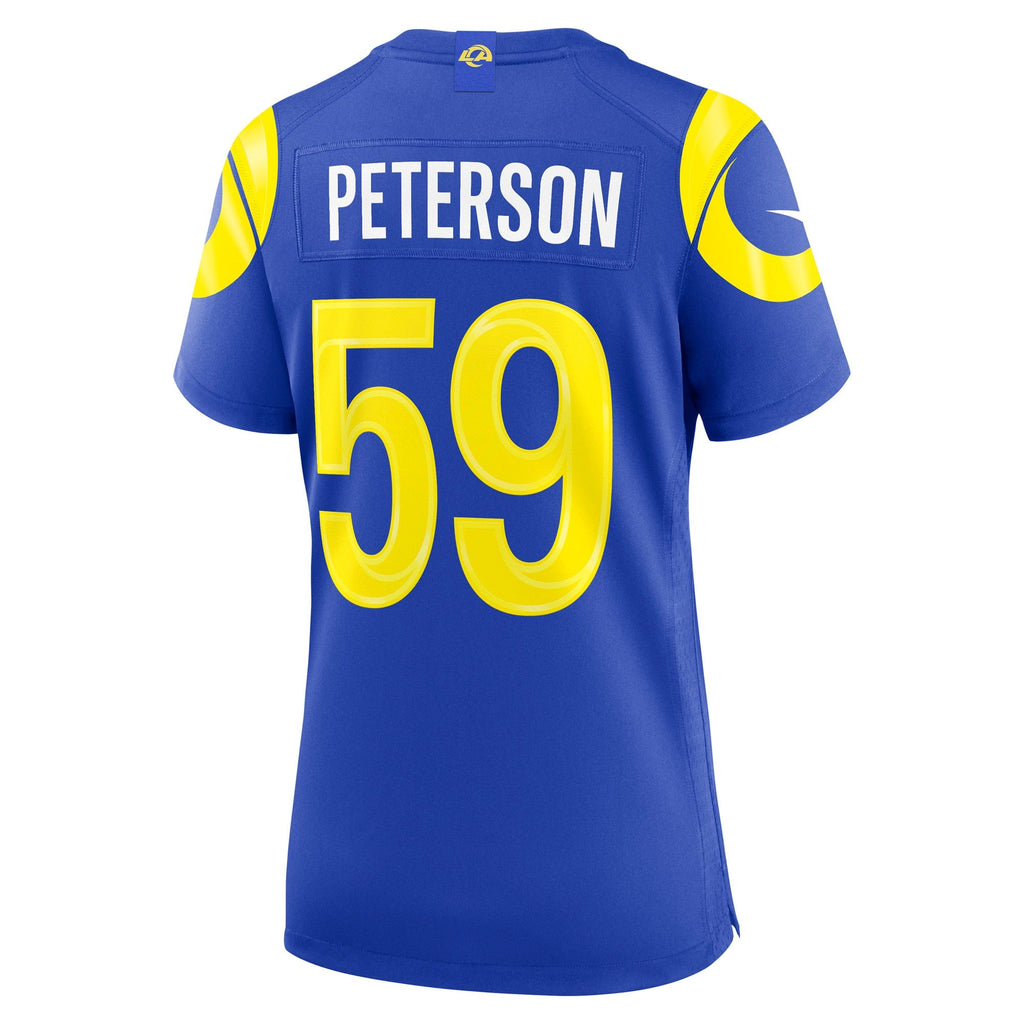 Women's Los Angeles Rams Darryl Peterson Nike Royal Team Game Jersey