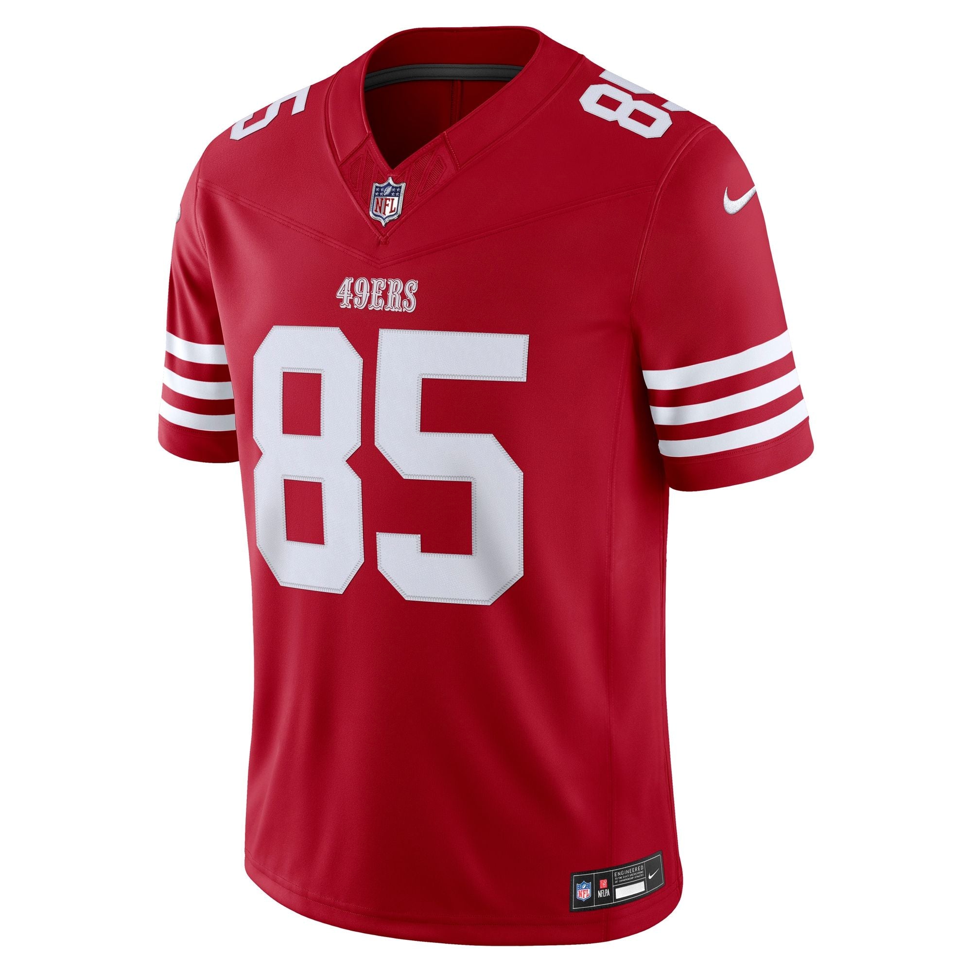 Men's San Francisco 49Ers George Kittle Nike Scarlet Team Vapor Fuse Stitched Limited Jersey