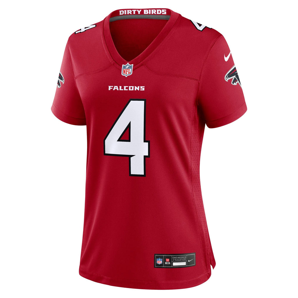 Women's Atlanta Falcons Jahan Dotson Nike Red Team Game Jersey