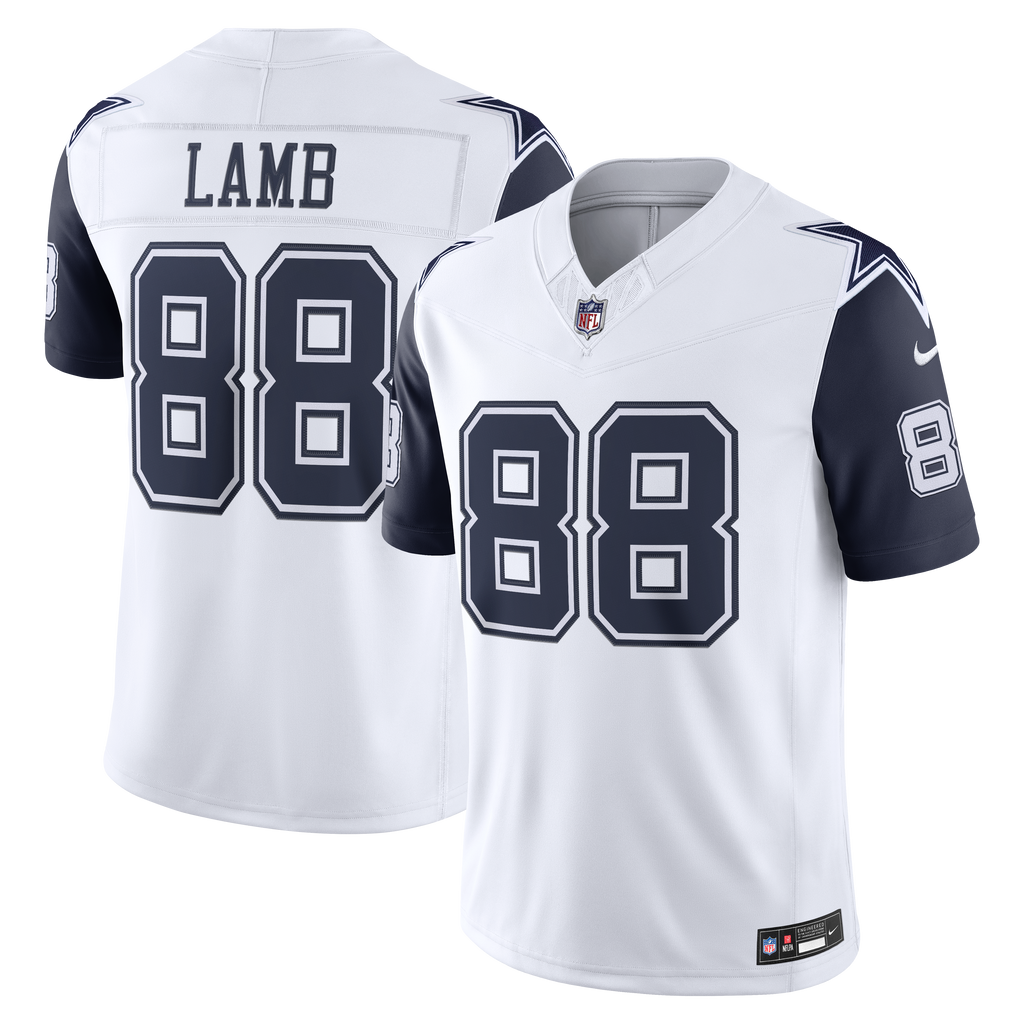 Men's Dallas Cowboys Ceedee Lamb Nike White Alternate Vapor Fuse Stitched Limited Jersey