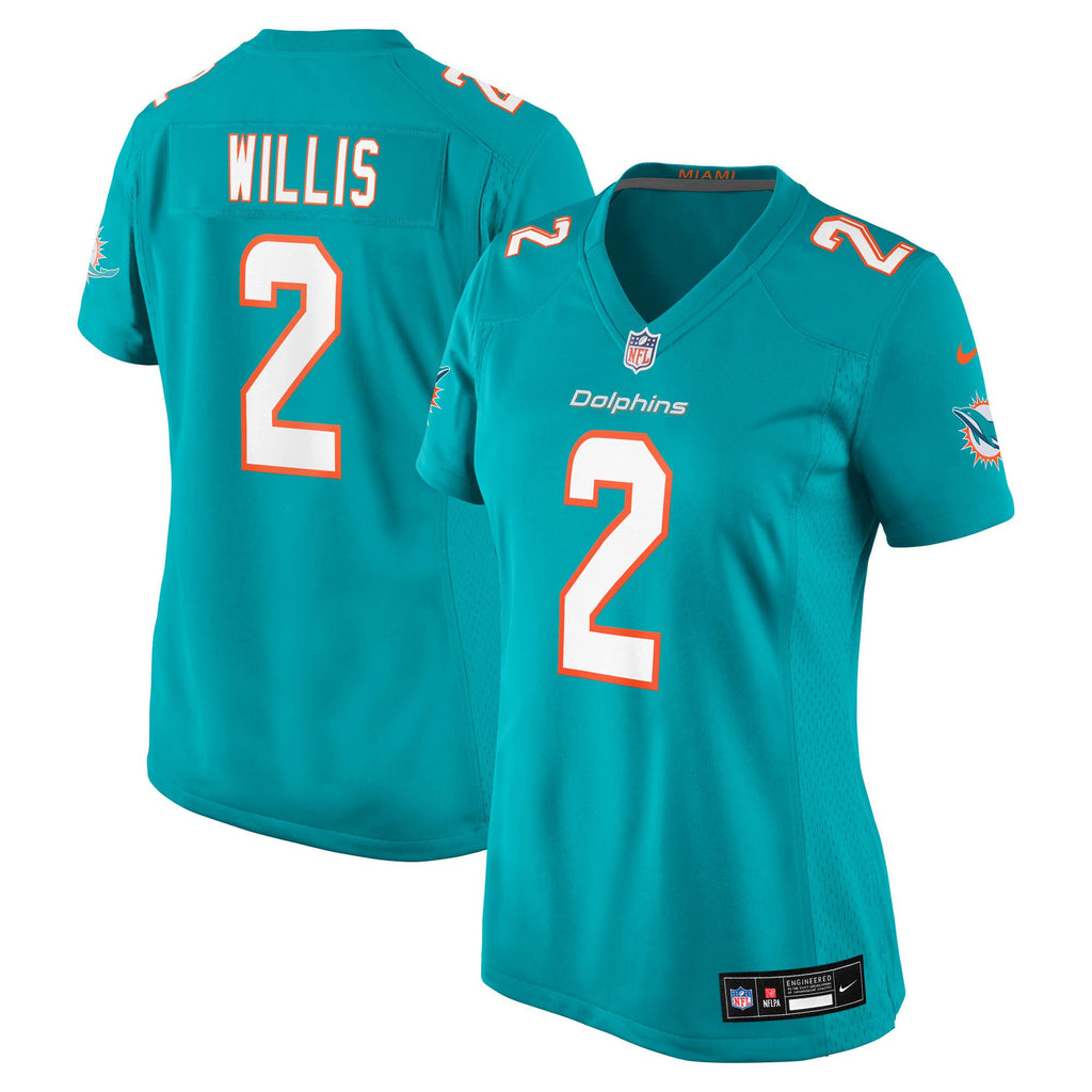 Women's Miami Dolphins Malik Willis Nike Aqua Game Jersey