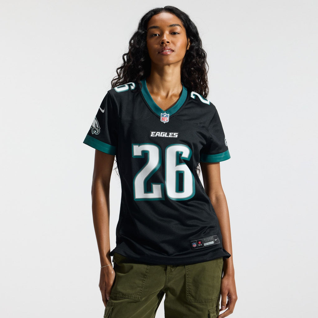 Women's Philadelphia Eagles Saquon Barkley Nike Black Alternate Game Jersey