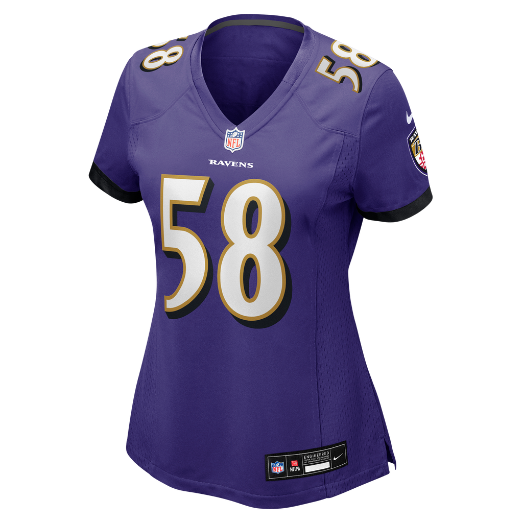 Women's Baltimore Ravens Taven Bryan Nike Purple Team Game Jersey