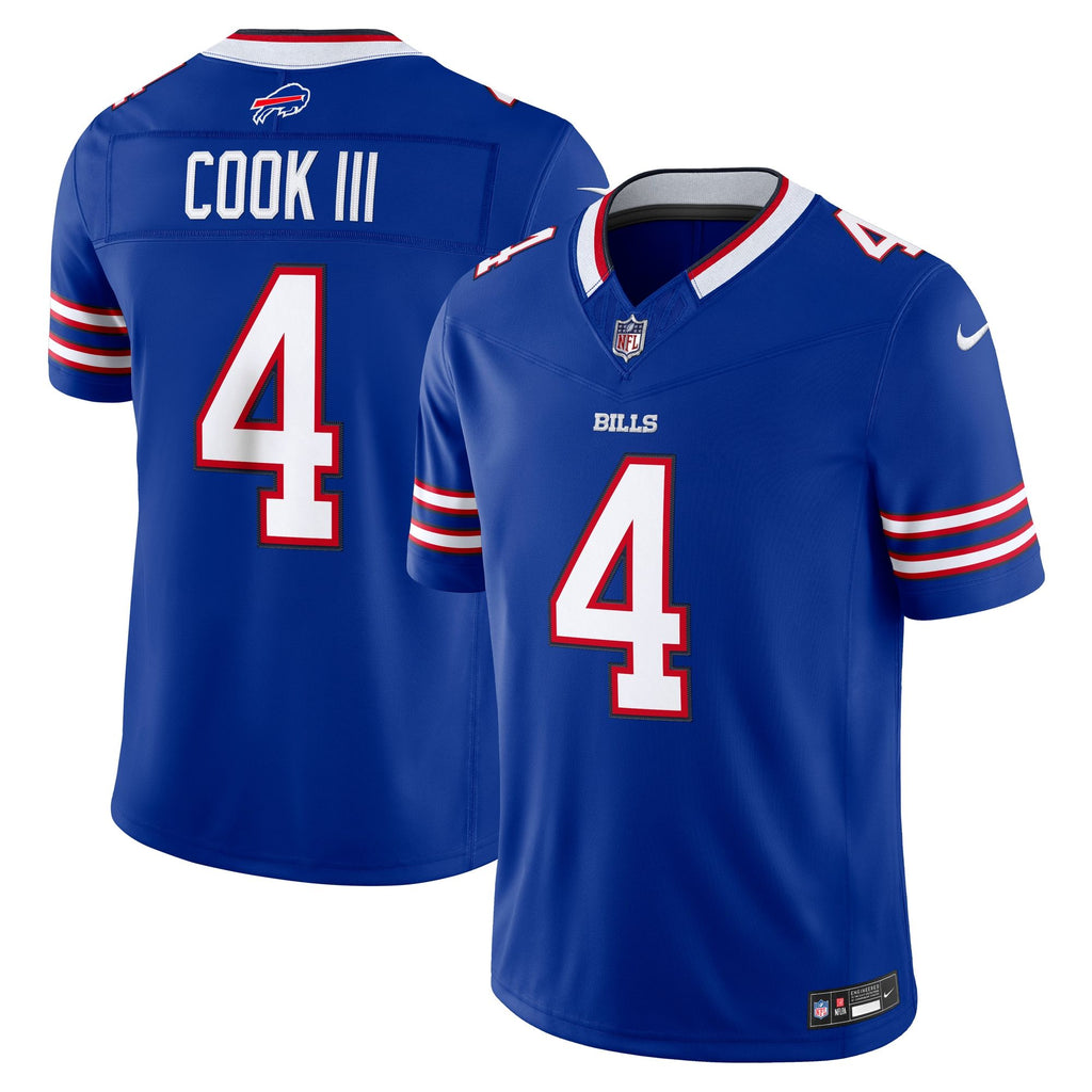 Men's Buffalo Bills James Cook Iii Nike Royal Team Vapor Fuse Stitched Limited Jersey