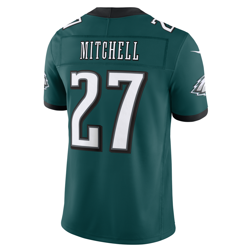 Men's Philadelphia Eagles Quinyon Mitchell Nike Midnight Green Team Vapor Fuse Stitched Limited Jersey