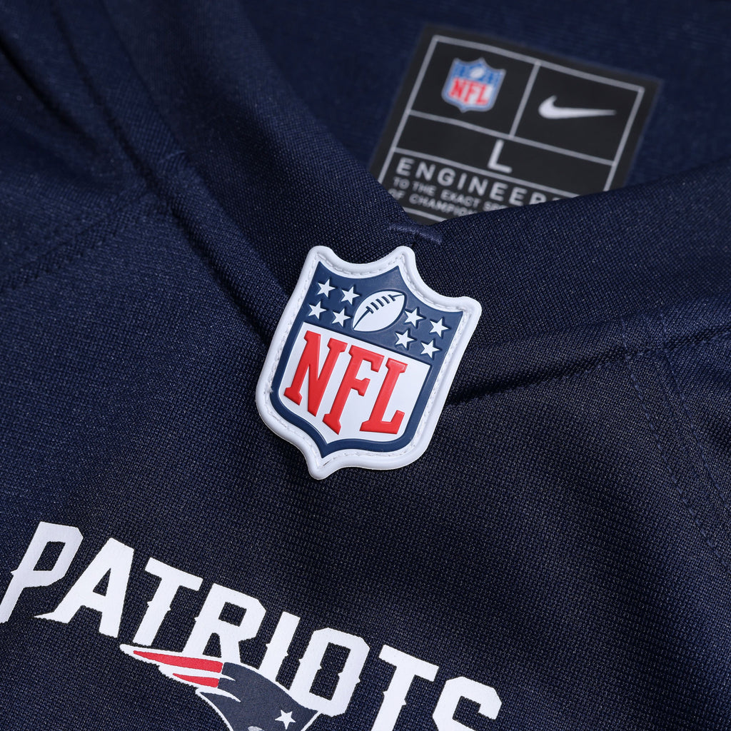 Men's New England Patriots Aj Brown Nike Navy Team Game Jersey
