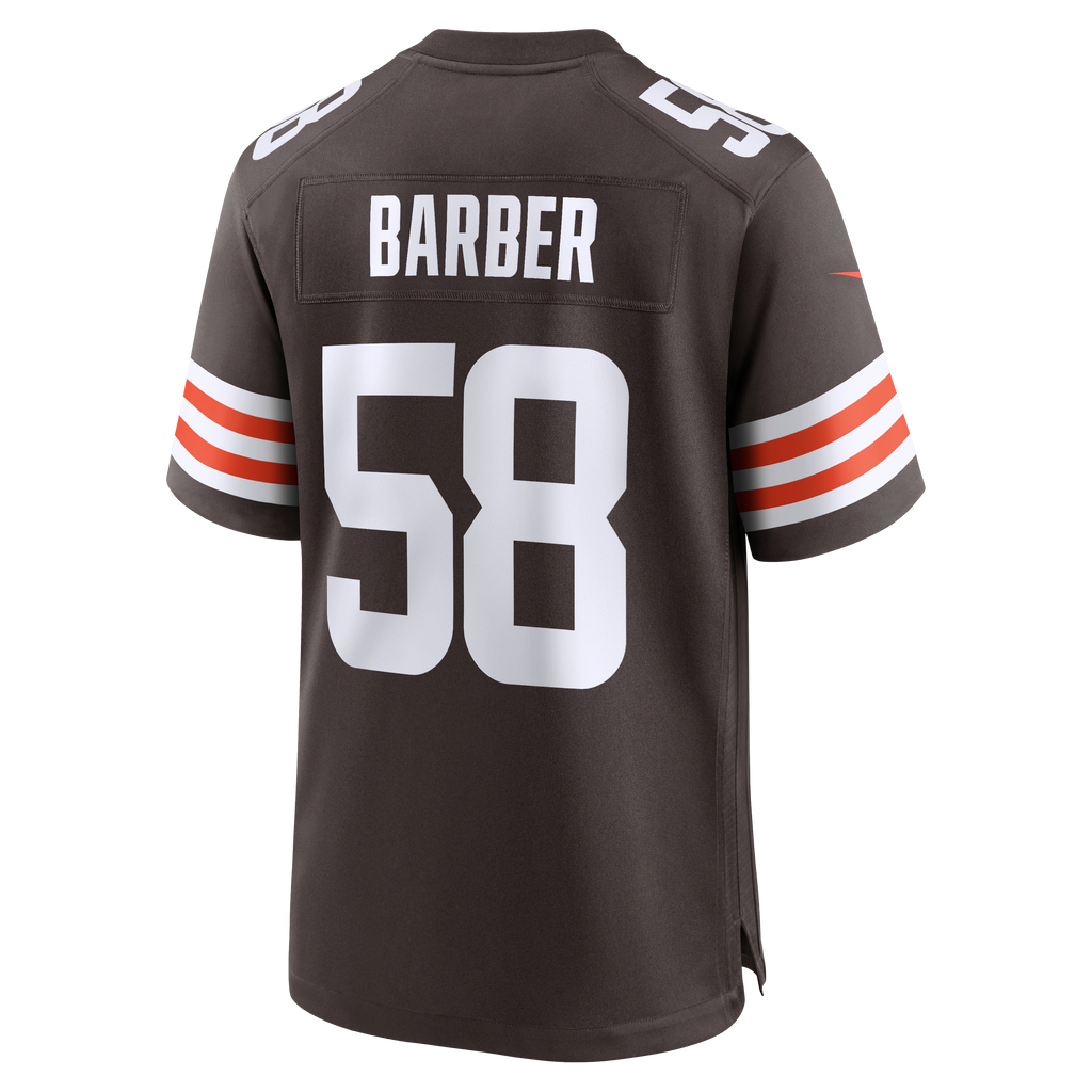 Men's Cleveland Browns Austin Barber Nike Brown Team Game Jersey