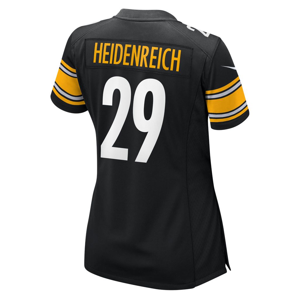 Women's Pittsburgh Steelers Eli Heidenreich Nike Black Team Game Jersey