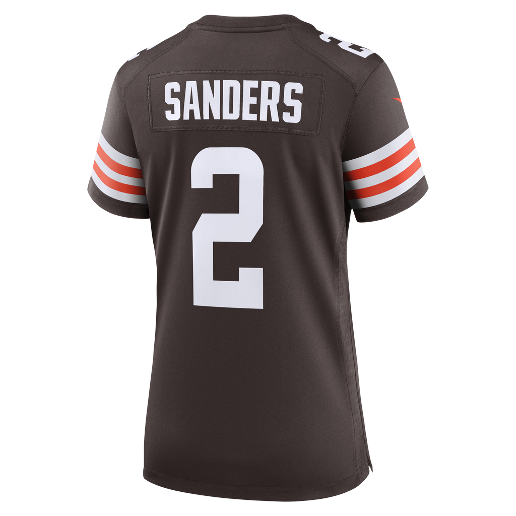 Women's Cleveland Browns Shedeur Sanders Nike Brown Team Game Jersey