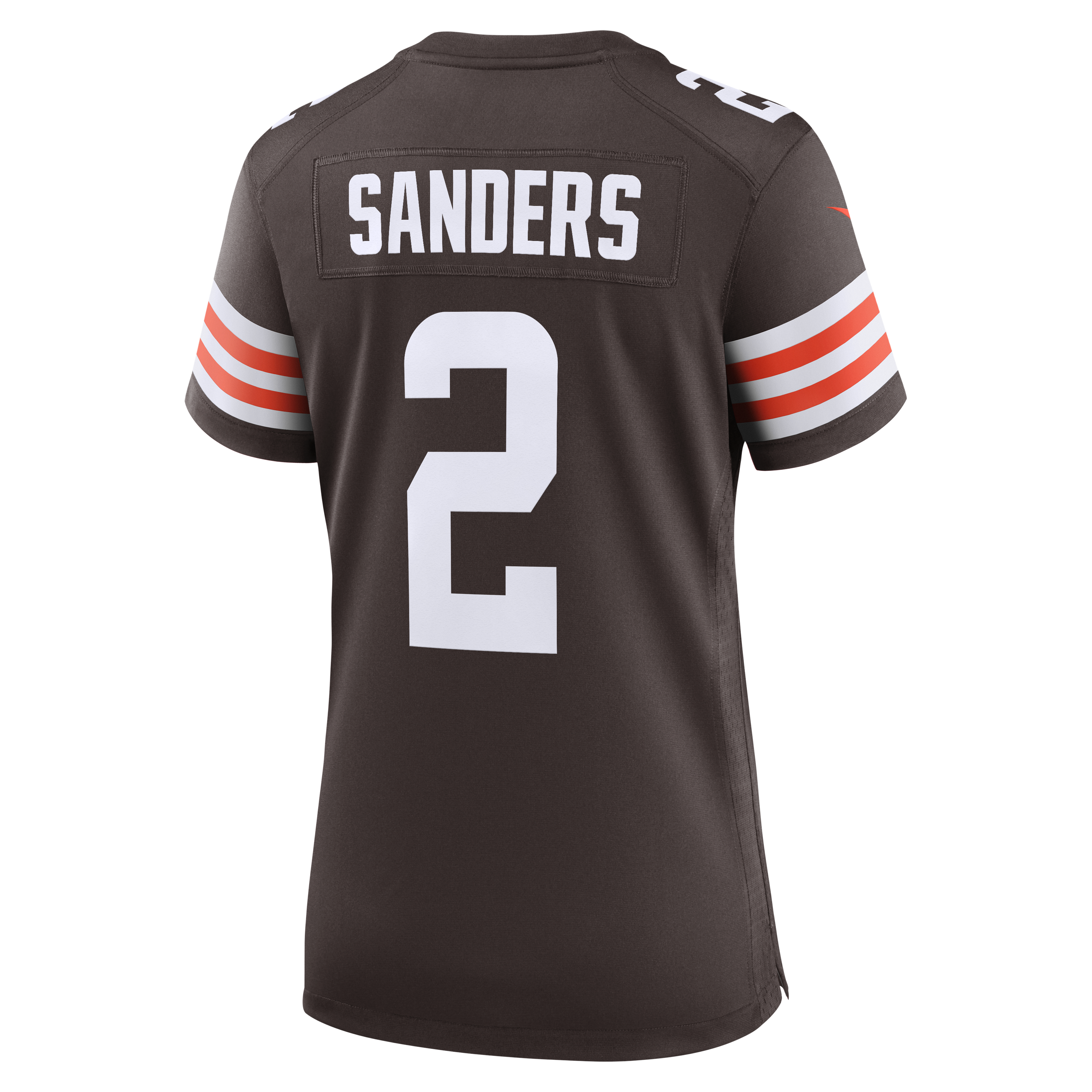 Women's Cleveland Browns Shedeur Sanders Nike Brown Team Game Jersey