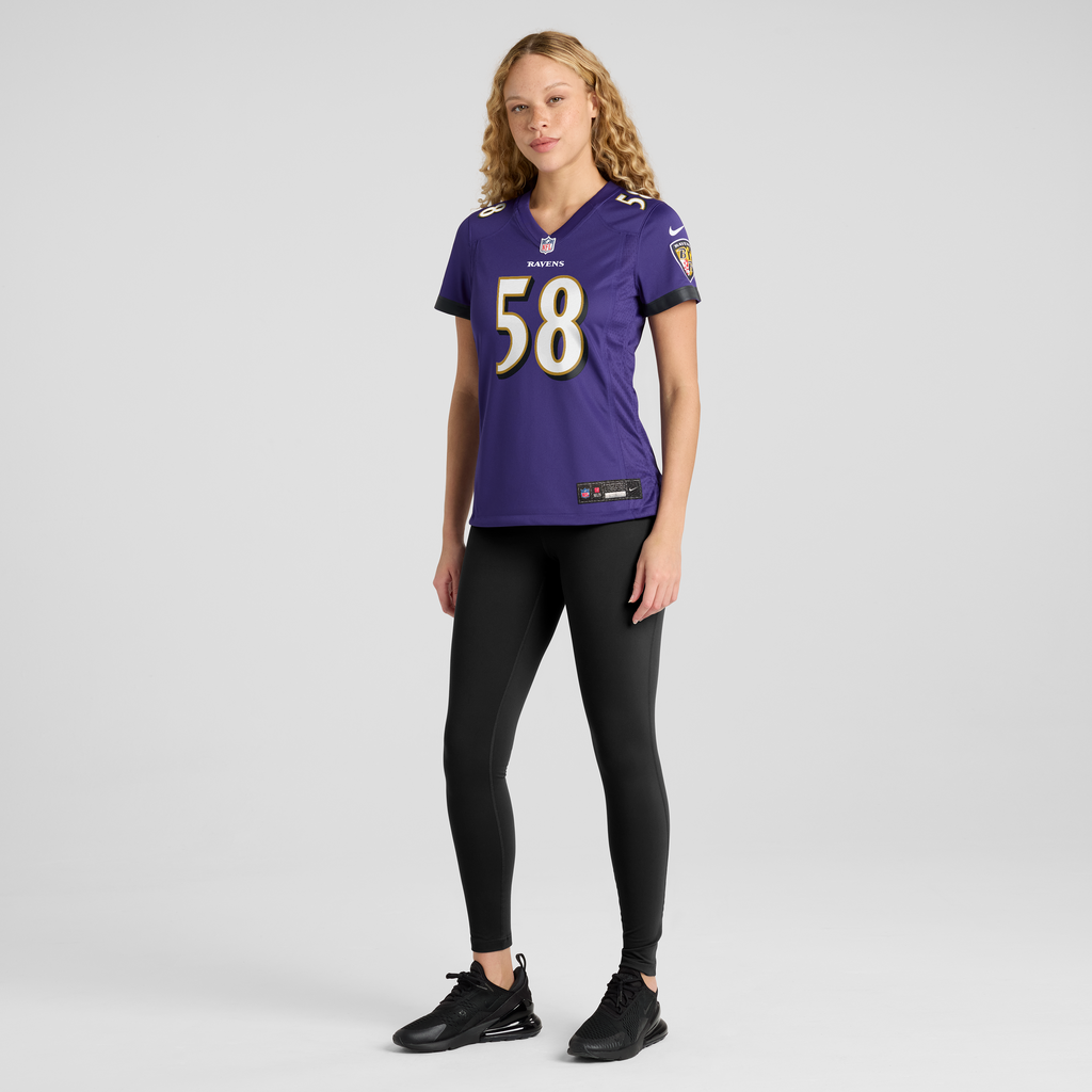 Women's Baltimore Ravens Taven Bryan Nike Purple Team Game Jersey