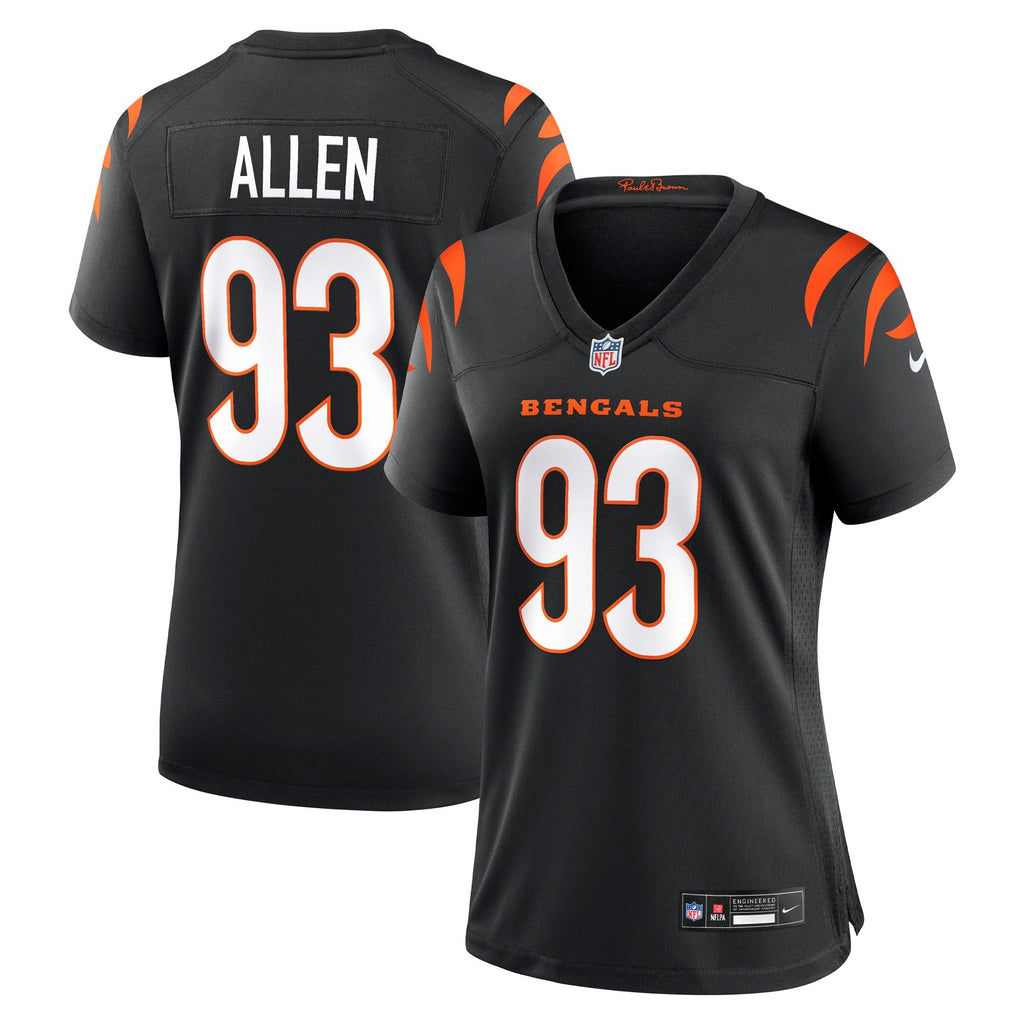 Women's Cincinnati Bengals Jonathan Allen Nike Black Team Game Jersey