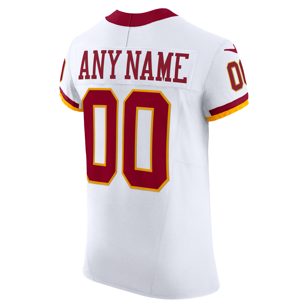 Men's Washington Commanders Nike White Vapor Fuse Elite Custom Jersey