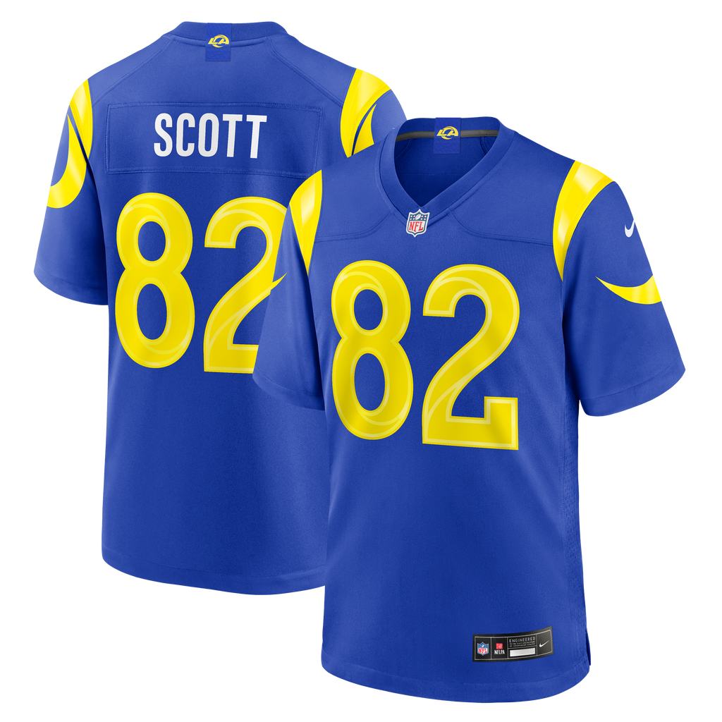 Men's Los Angeles Rams Tyler Scott Nike Royal Team Game Jersey