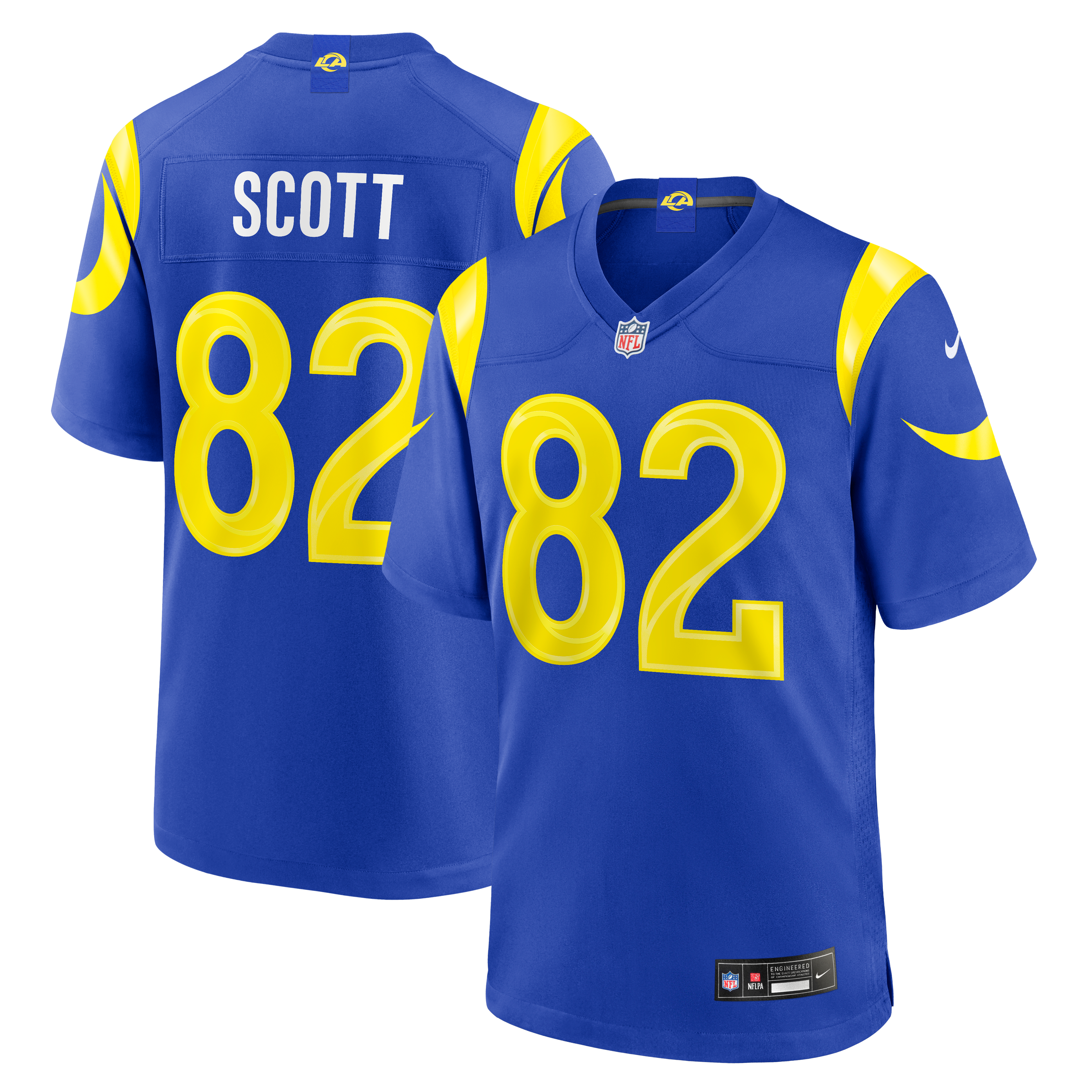 Men's Los Angeles Rams Tyler Scott Nike Royal Team Game Jersey