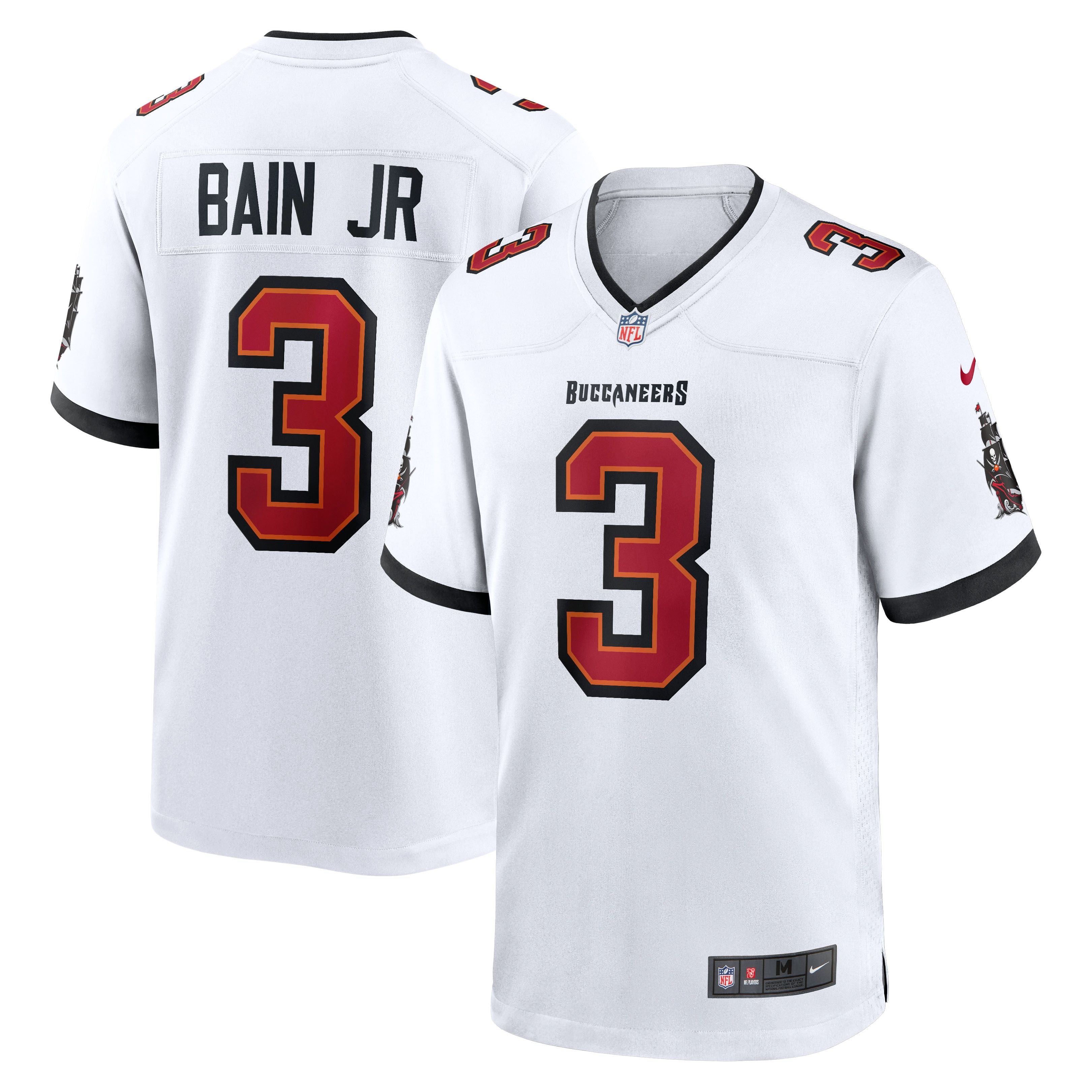 Men's Tampa Bay Buccaneers Rueben Bain Jr Nike White Game Jersey