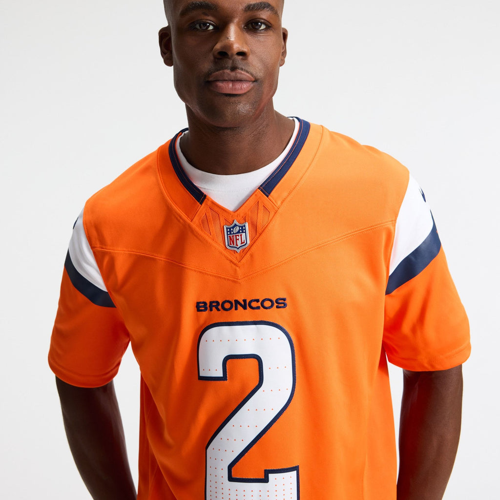 Men's Denver Broncos Patrick Surtain Ii Nike Orange Team Vapor Fuse Stitched Limited Jersey