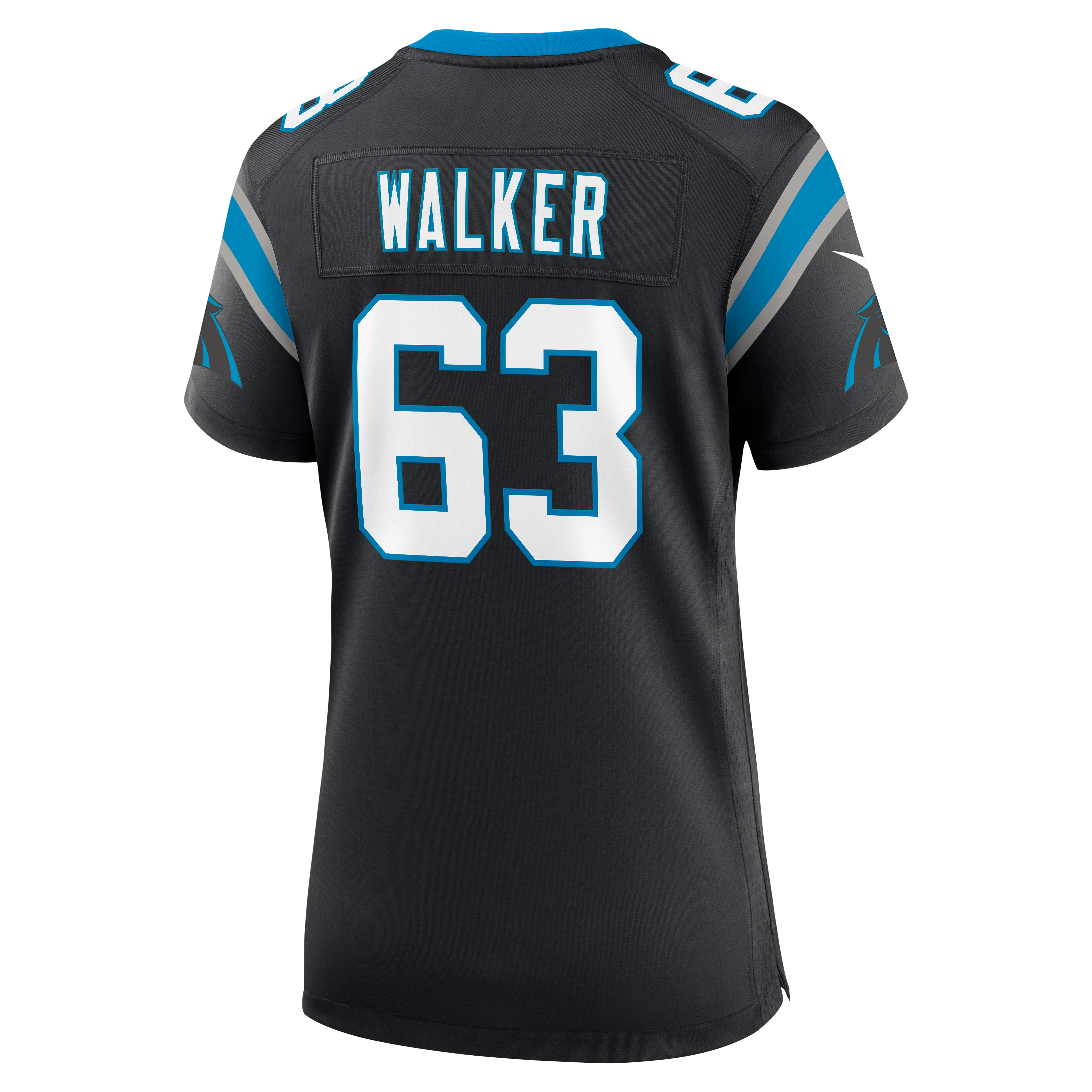Women's Carolina Panthers Rasheed Walker Nike Black Team Game Jersey