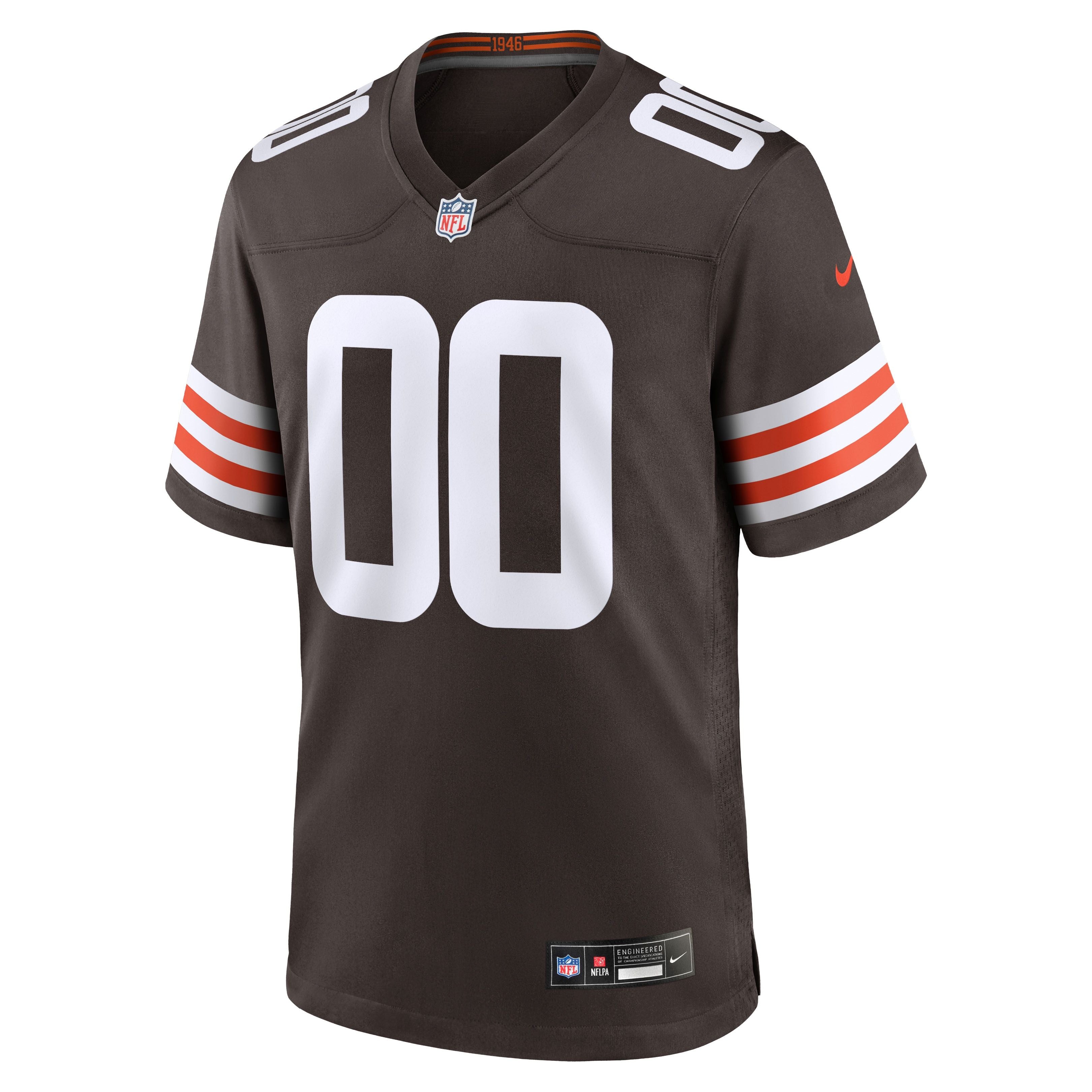 Men's Cleveland Browns Emmanuel Mcneil Warren Nike Brown Game Jersey