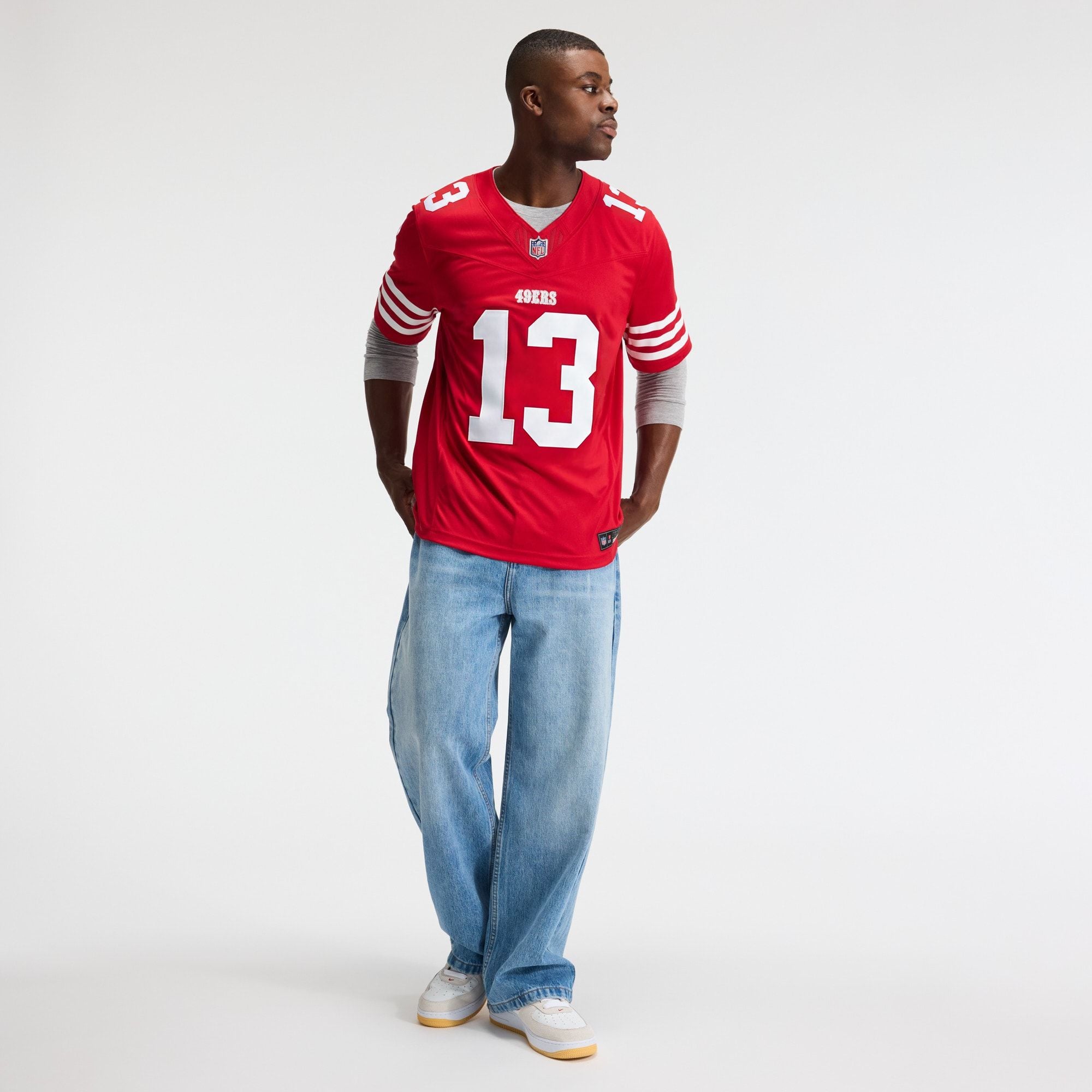 Men's San Francisco 49Ers Brock Purdy Nike Scarlet Team Vapor Fuse Stitched Limited Jersey
