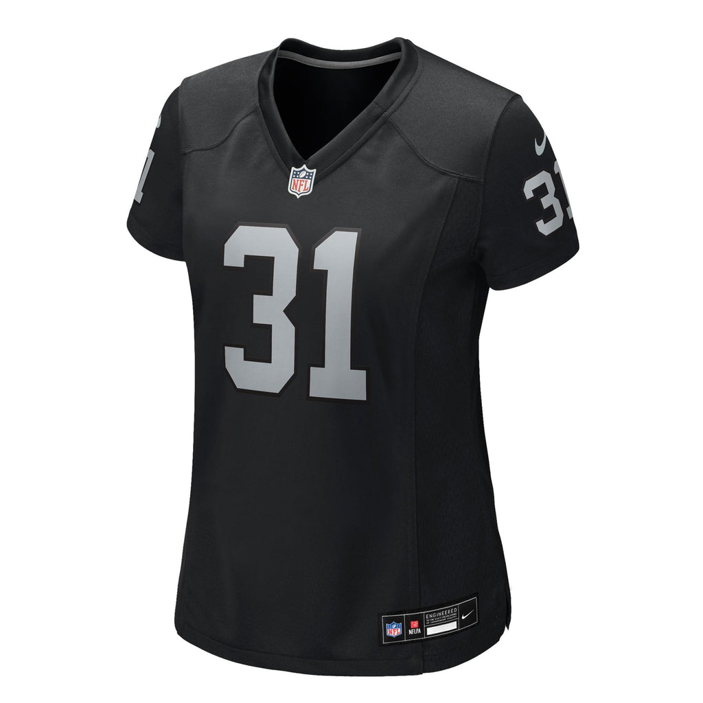 Women's Las Vegas Raiders Raheem Mostert Nike Black Team Game Jersey