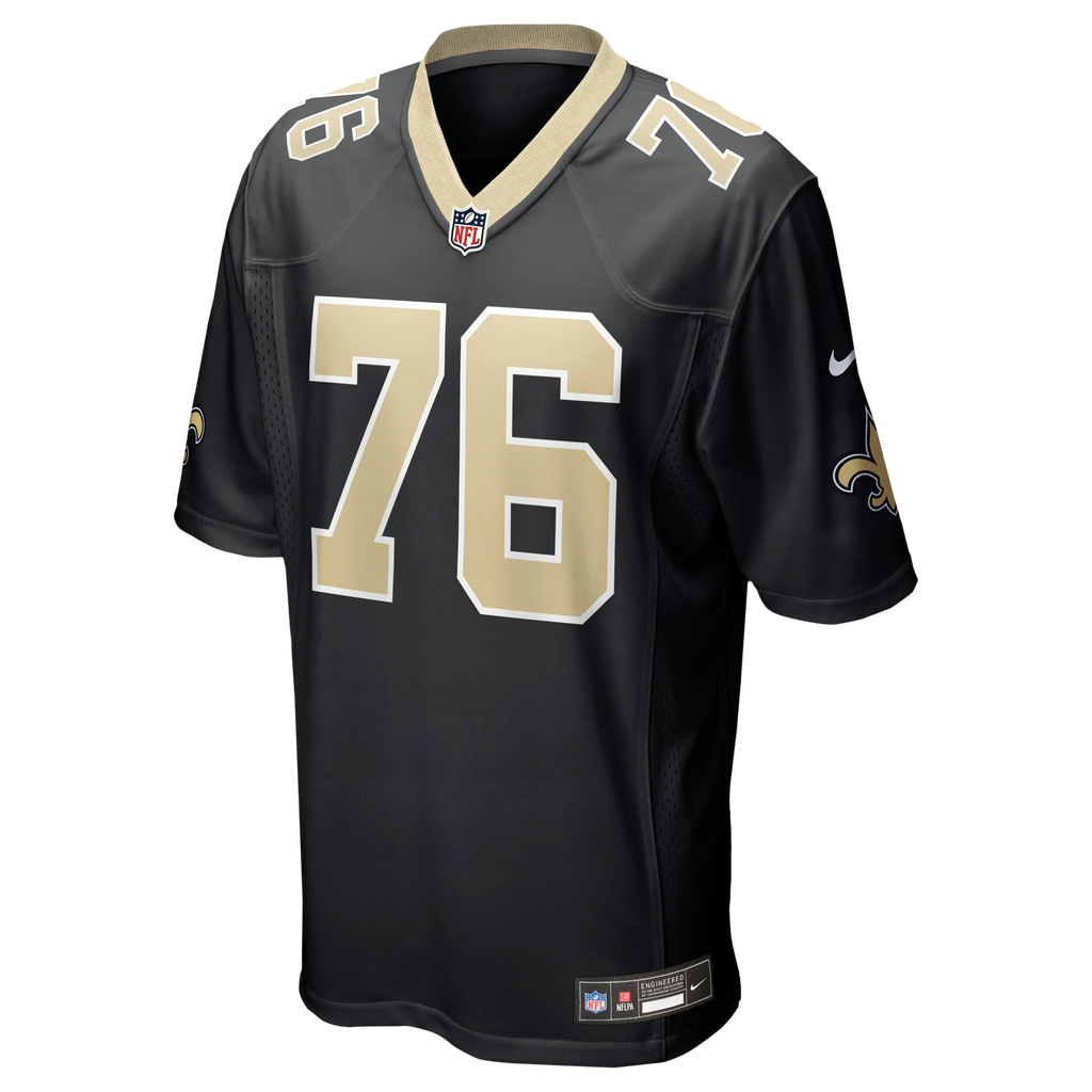 Men's New Orleans Saints David Edwards Nike Black Team Game Jersey