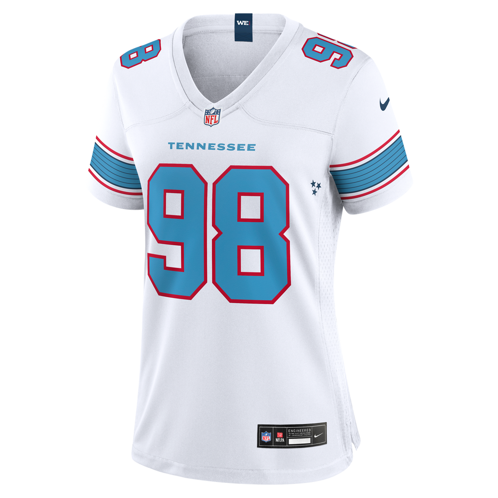 Women's Tennessee Titans Jeffery Simmons Nike White Game Jersey