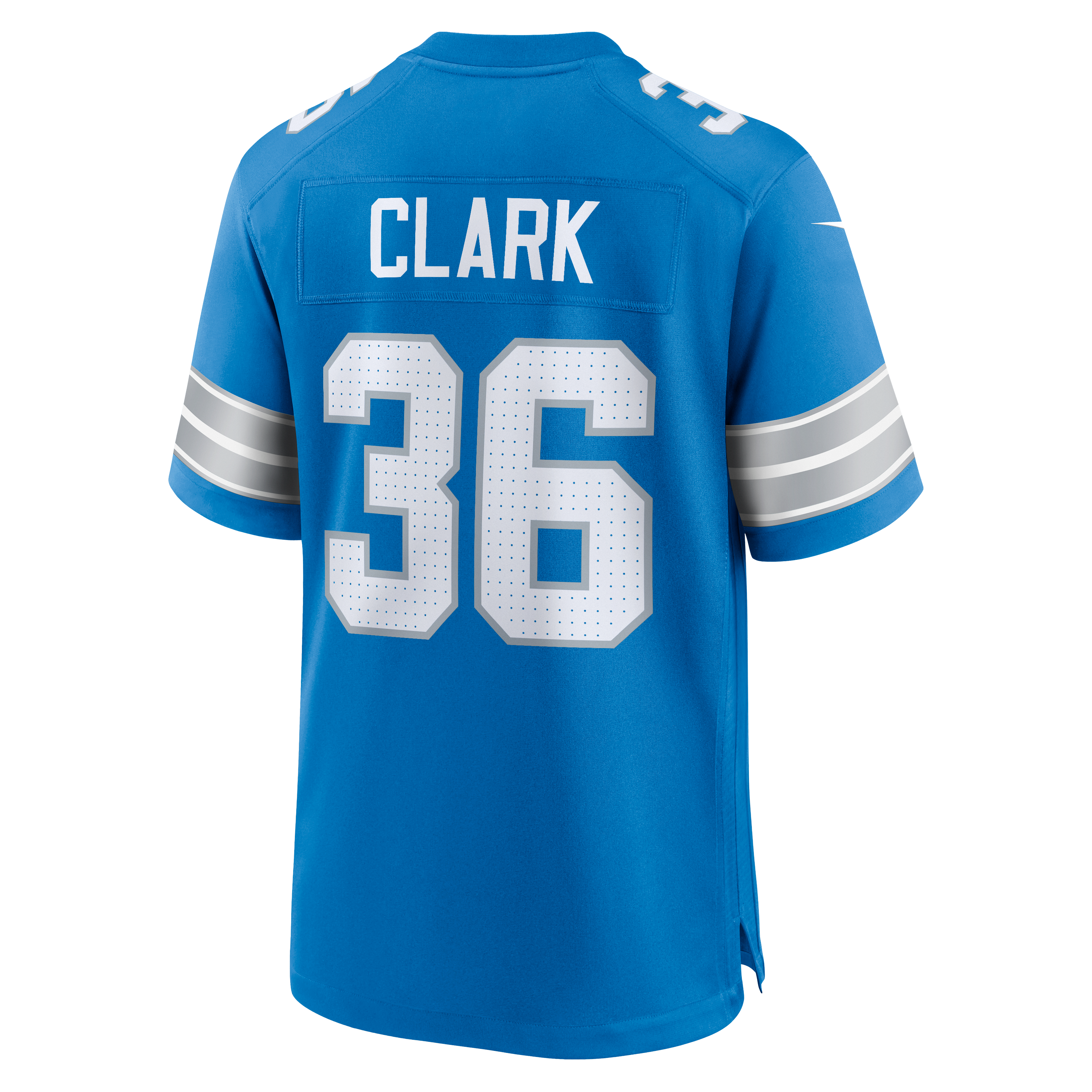 Men's Detroit Lions Chuck Clark Nike Blue Team Game Jersey