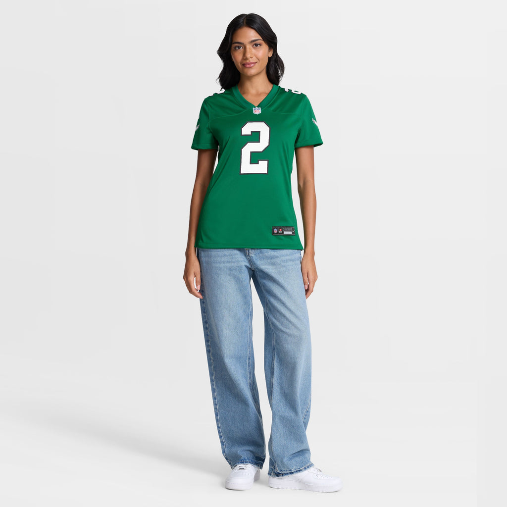 Women's Philadelphia Eagles Tariq Woolen Nike Kelly Green Alternate Game Jersey