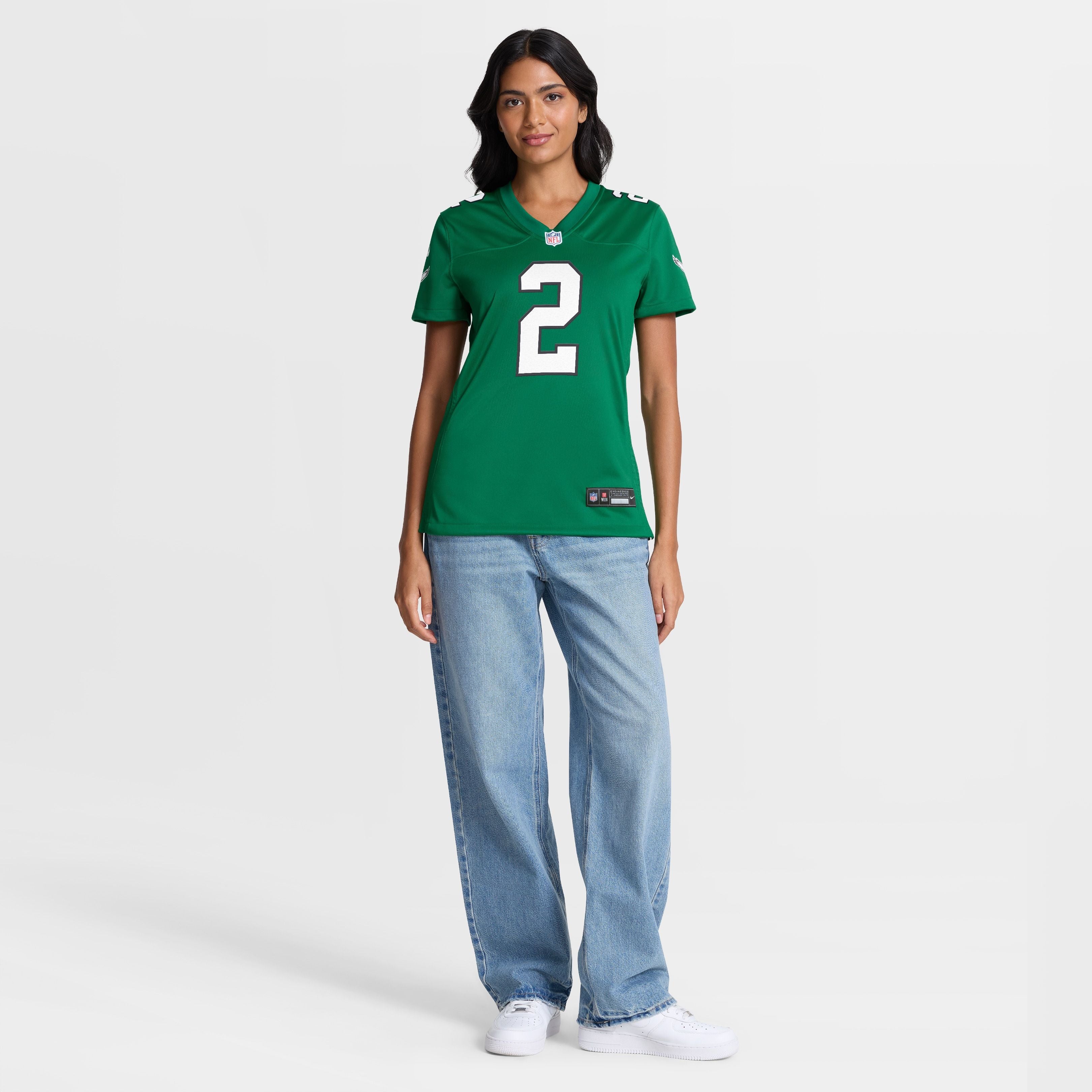Women's Philadelphia Eagles Tariq Woolen Nike Kelly Green Alternate Game Jersey